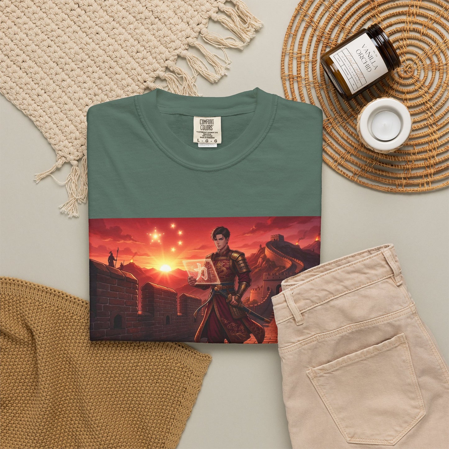 Scout Regiment Sunset T-Shirt — Anime Military Wall Scene