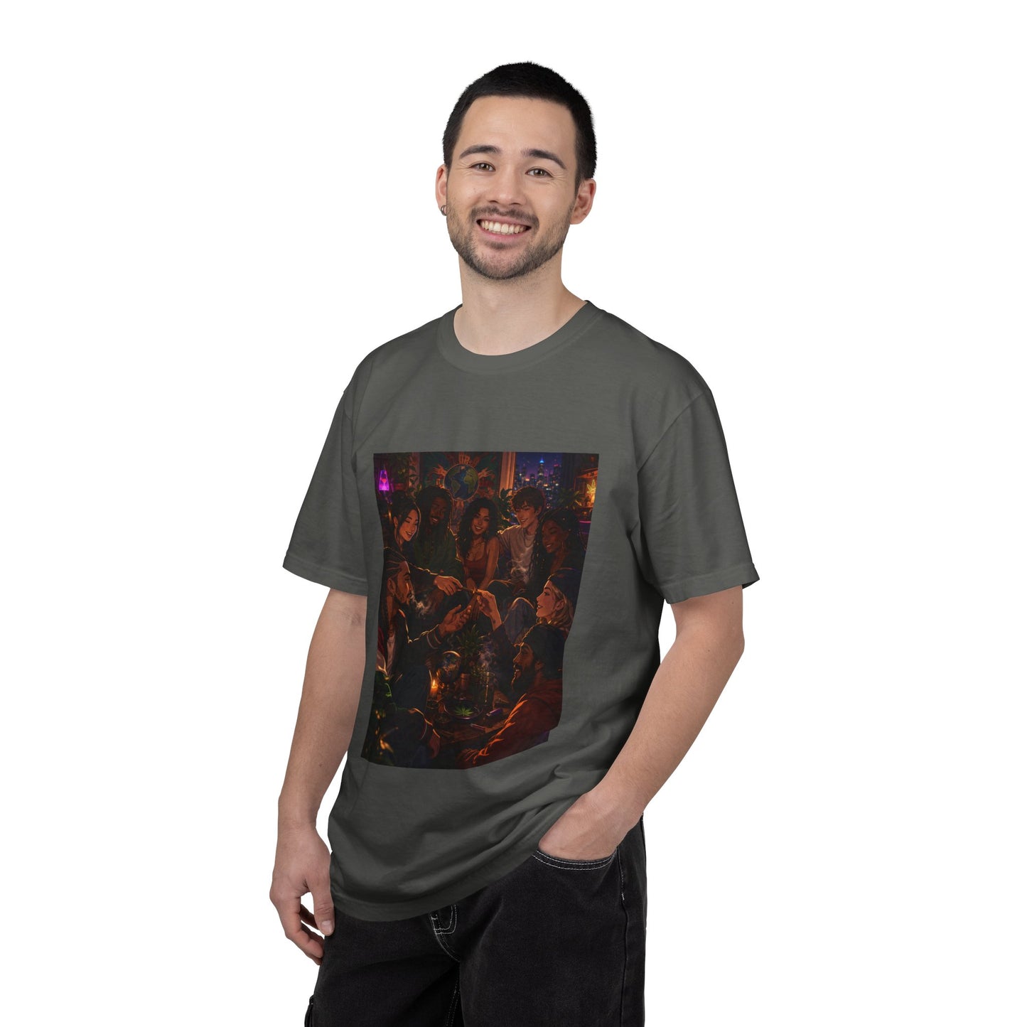 OUR MEMORIES - Vintage Night Party Scene T-Shirt