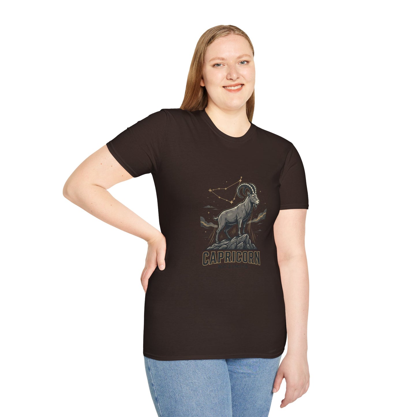 Capricorn 'No Limits' Zodiac T-Shirt — Goat Constellation Astrology Tee