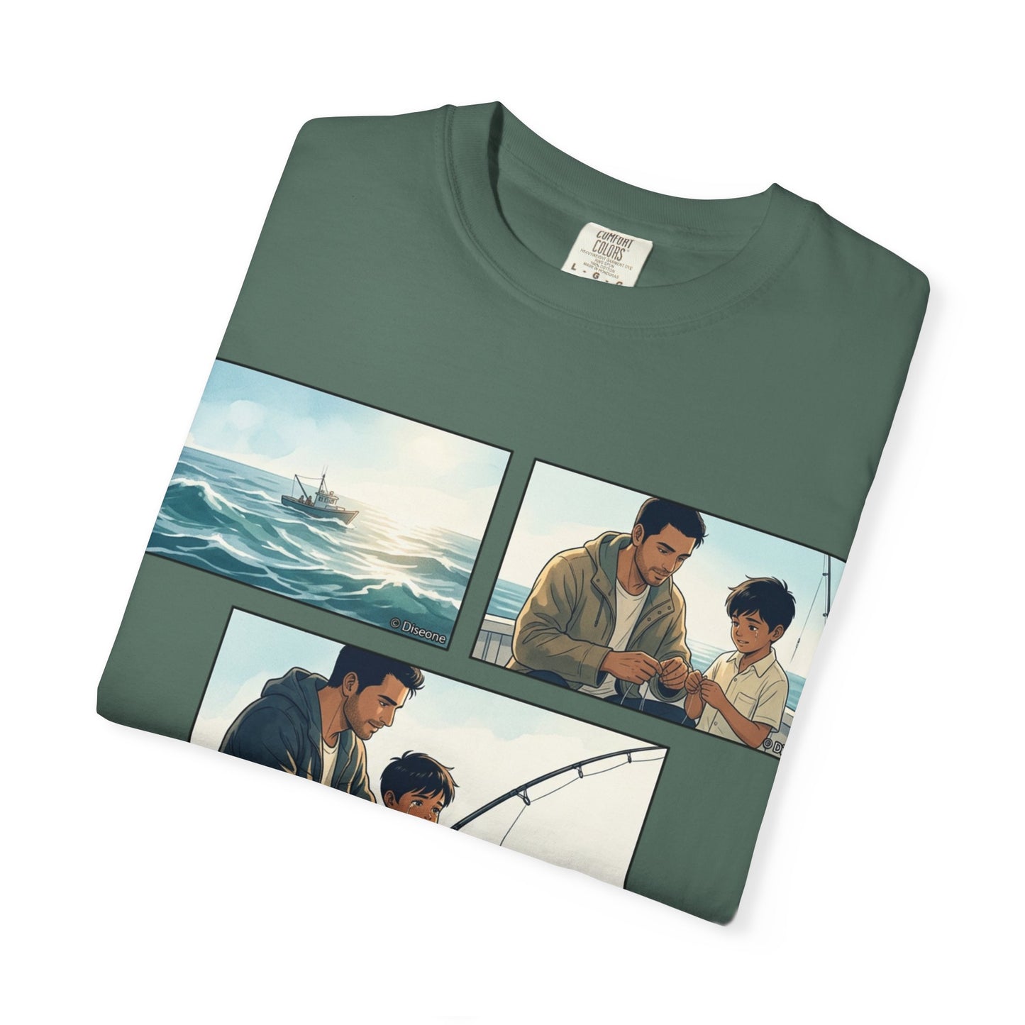 MORNING TIDES” (FATHER & SON EDITION) T-Shirt — Dad & Son Beach Fishing Graphic Tee
