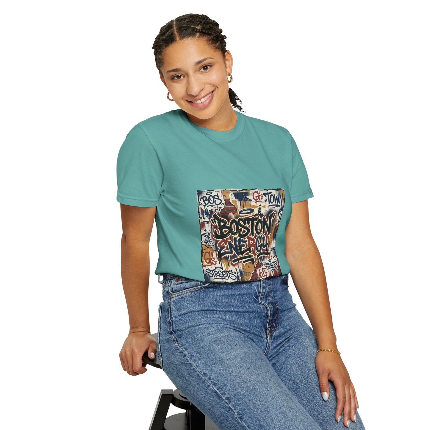 Boston Graffiti Tee — Urban Street Art T‑Shirt