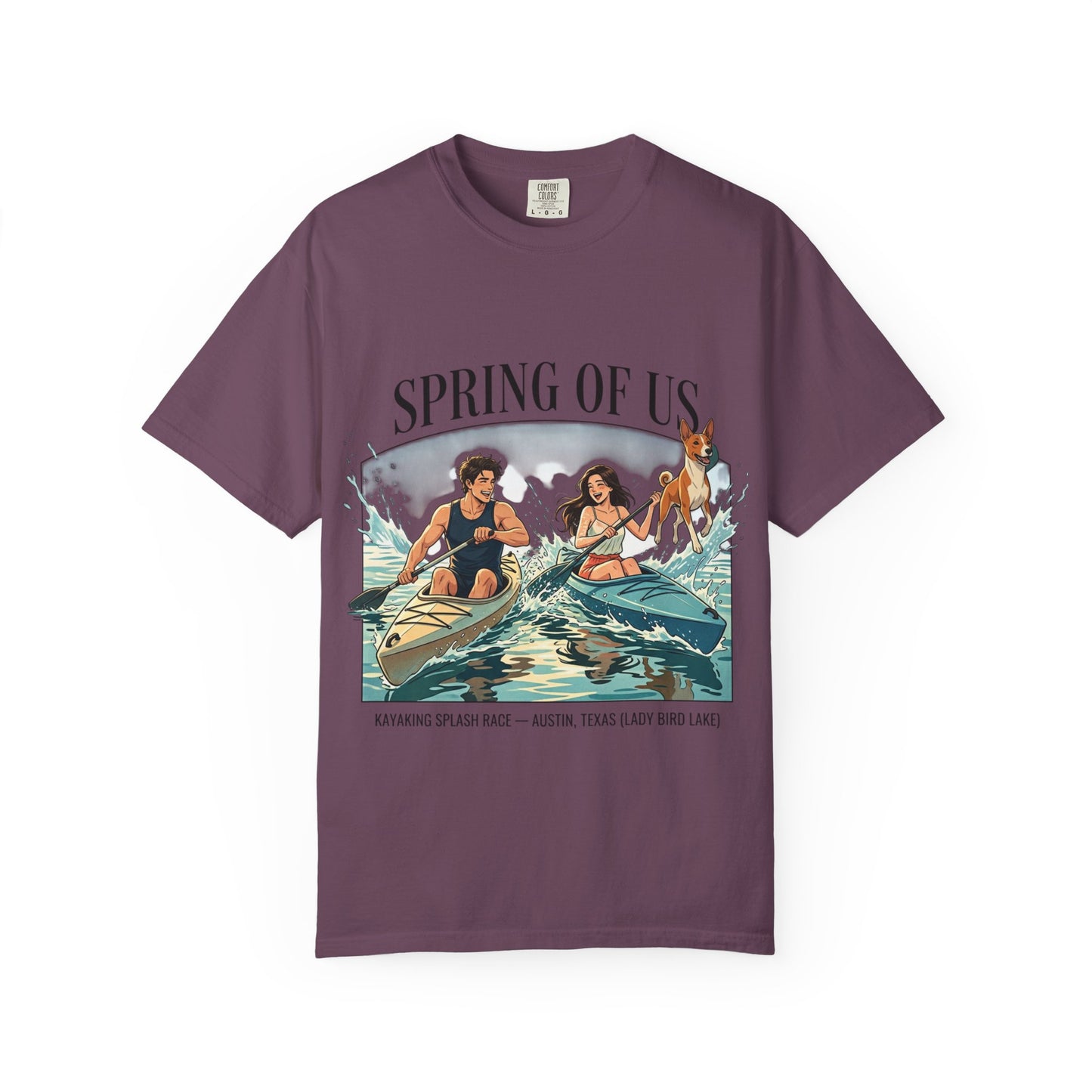 Spring of Us Kayaking T-Shirt — Retro Outdoor Adventure Tee