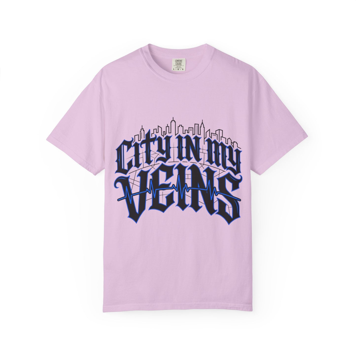 City in My Veins T-Shirt — Urban Skyline Graphic Tee