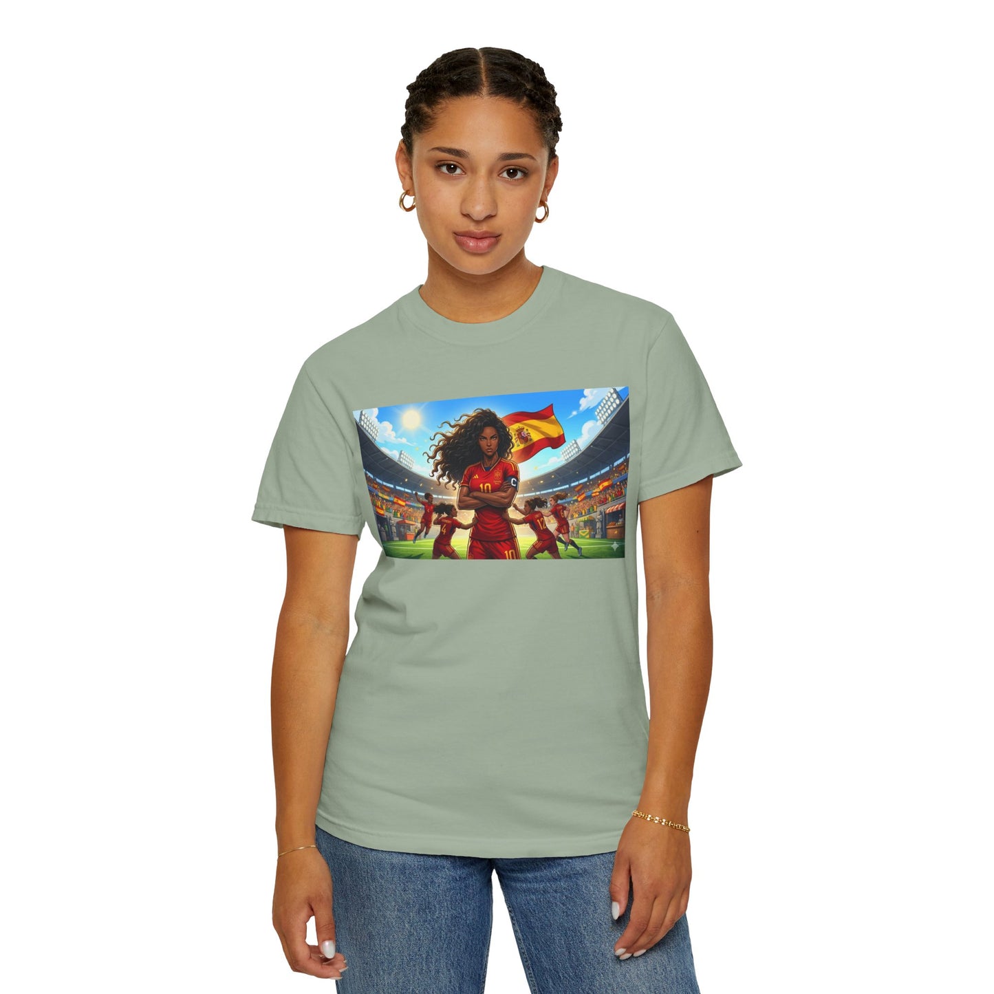 Spain – Female Soccer Champion - Stadium Graphic T-Shirt
