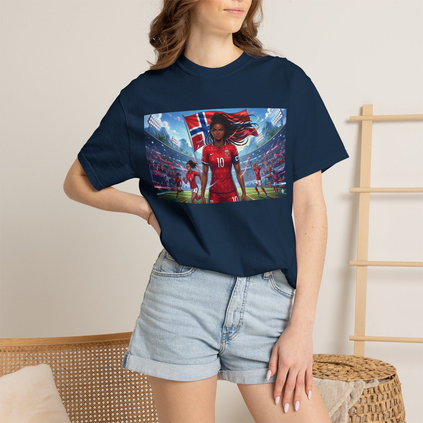 COMMANDER Norway – Female Unisex Garment-Dyed T-shirt
