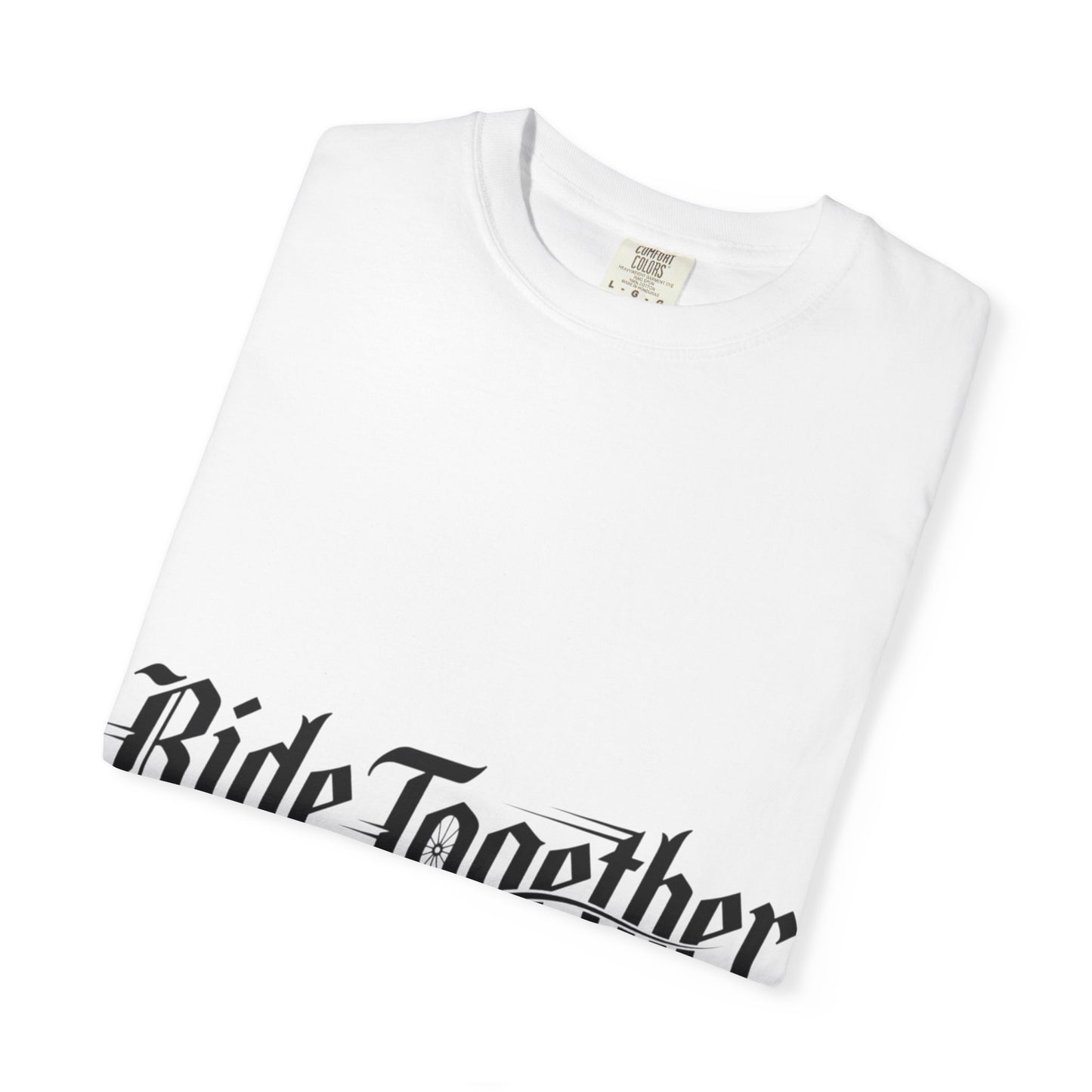 Ride Together T-Shirt — Gothic Script Motorcycle Tee