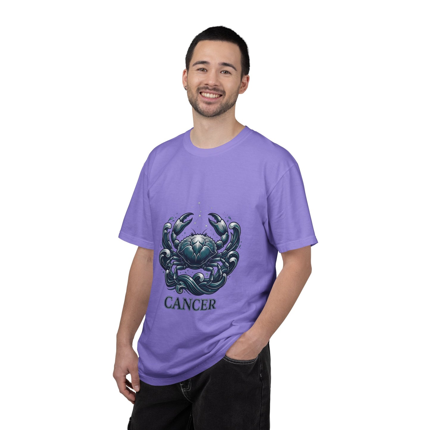 Cancer Zodiac T-Shirt — Stylized Crab Astrological Tee