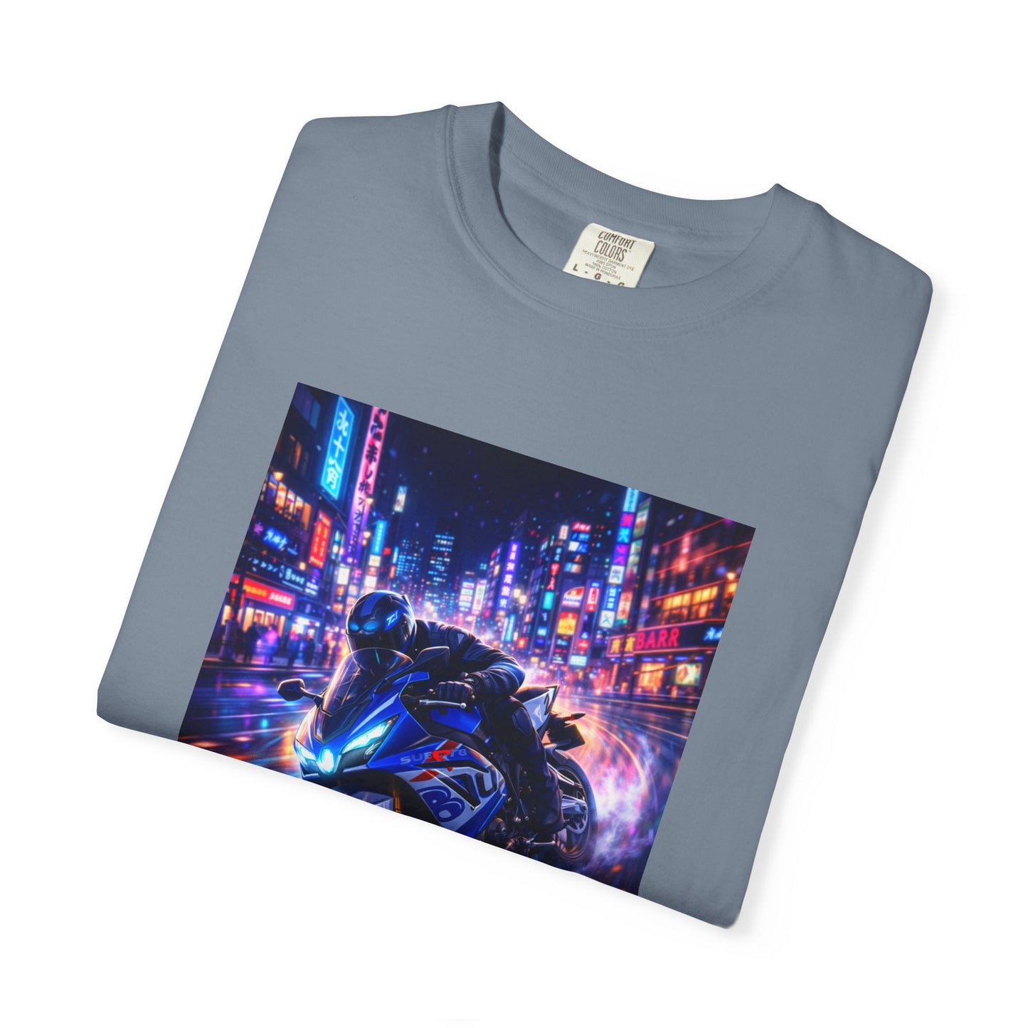 Suzuki GSX-R1000-NEON NIGHT RUN -  T-Shirt — Neon Night Rider Graphic Tee