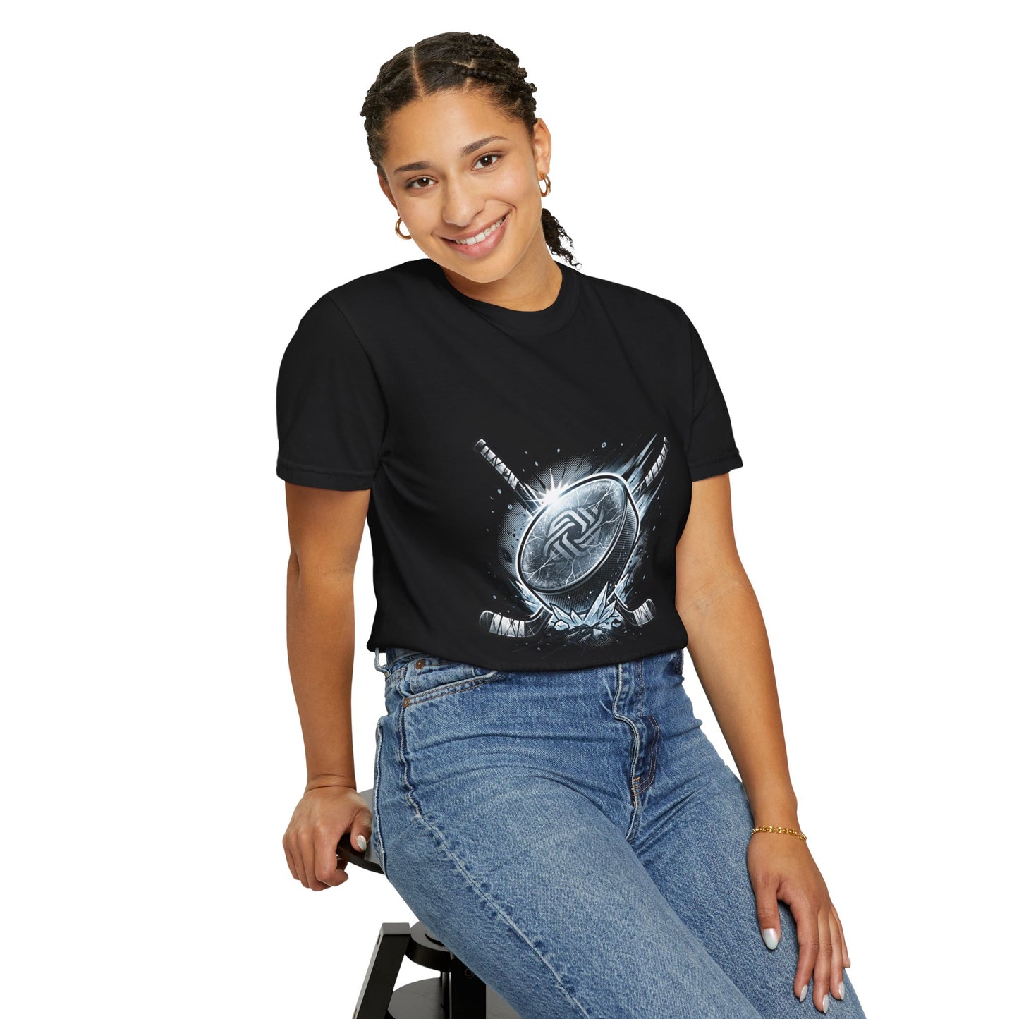 Hockey Graphic Tee — "United Through the Game" Team Spirit T-Shirt