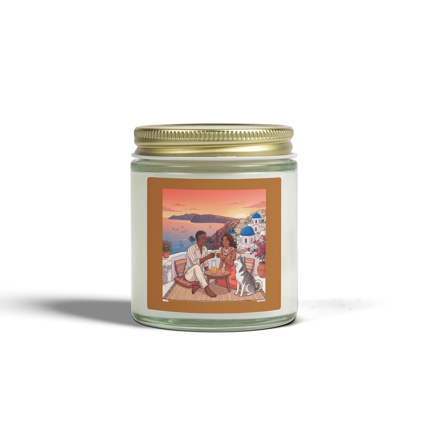 Coconut Apricot Scented Candle — Mediterranean Sunset 4oz/9oz