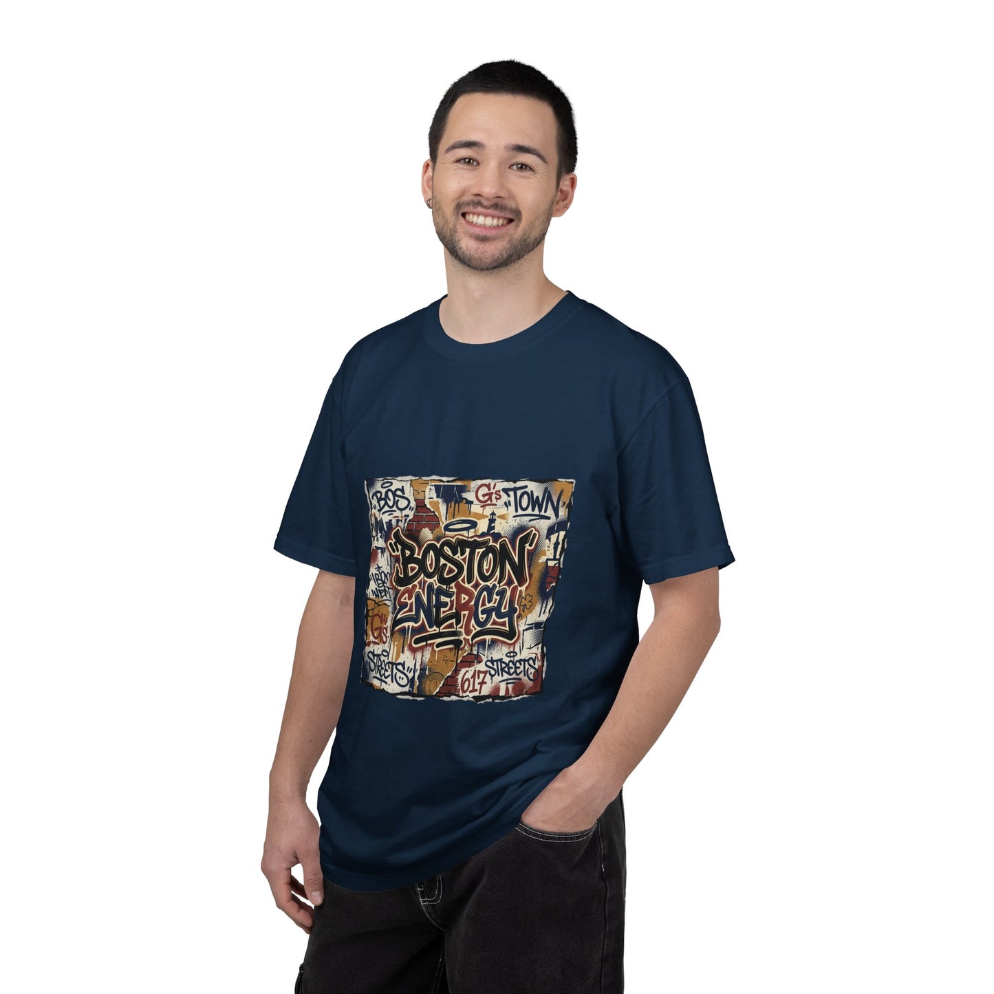 Boston Graffiti Tee — Urban Street Art T‑Shirt