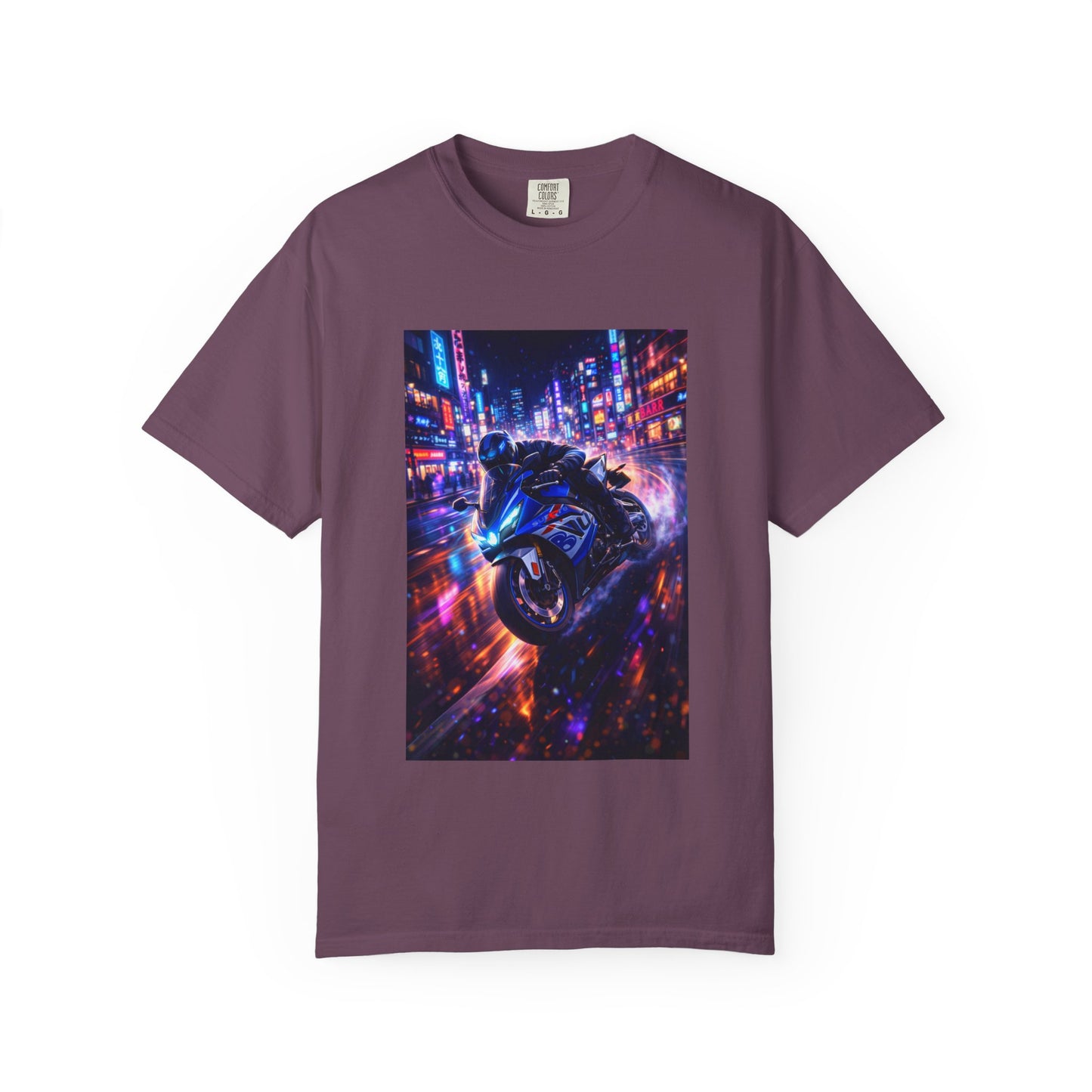 Suzuki GSX-R1000-NEON NIGHT RUN -  T-Shirt — Neon Night Rider Graphic Tee