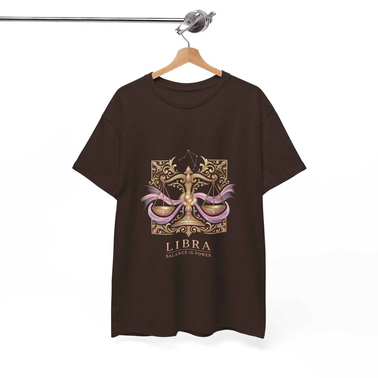 Libra Scales T‑Shirt — Zodiac Balance Is Power Tee
