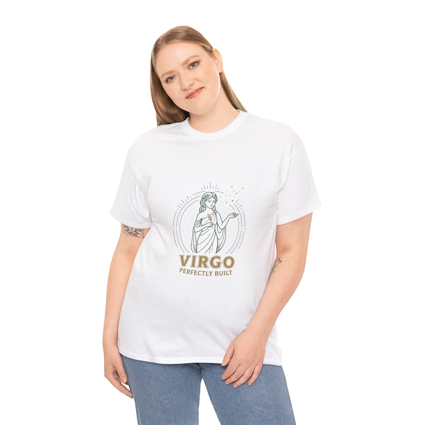 Virgo 'Perfectly Built' Zodiac T-Shirt — Astrology Graphic Tee