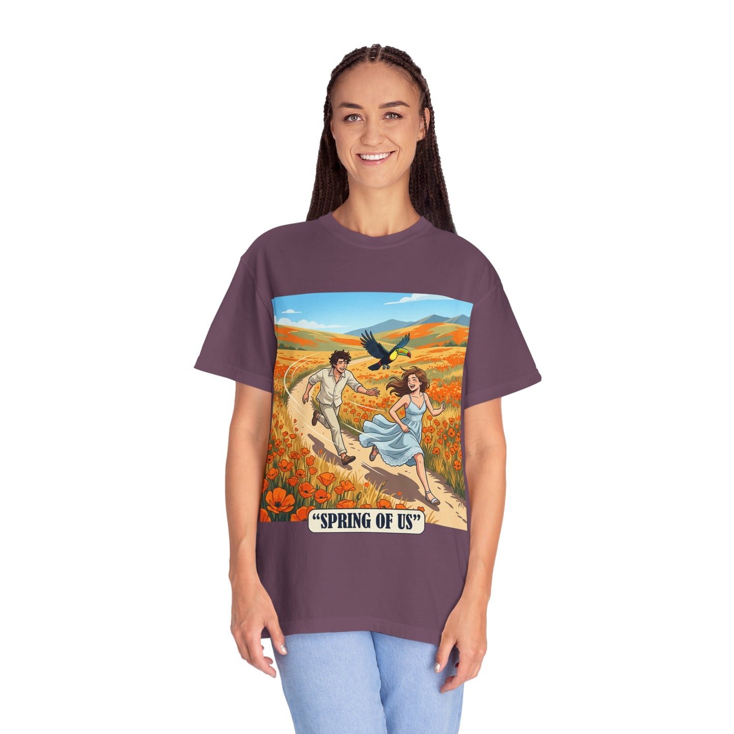 Spring of Us T-Shirt — Romantic Field Illustration Tee