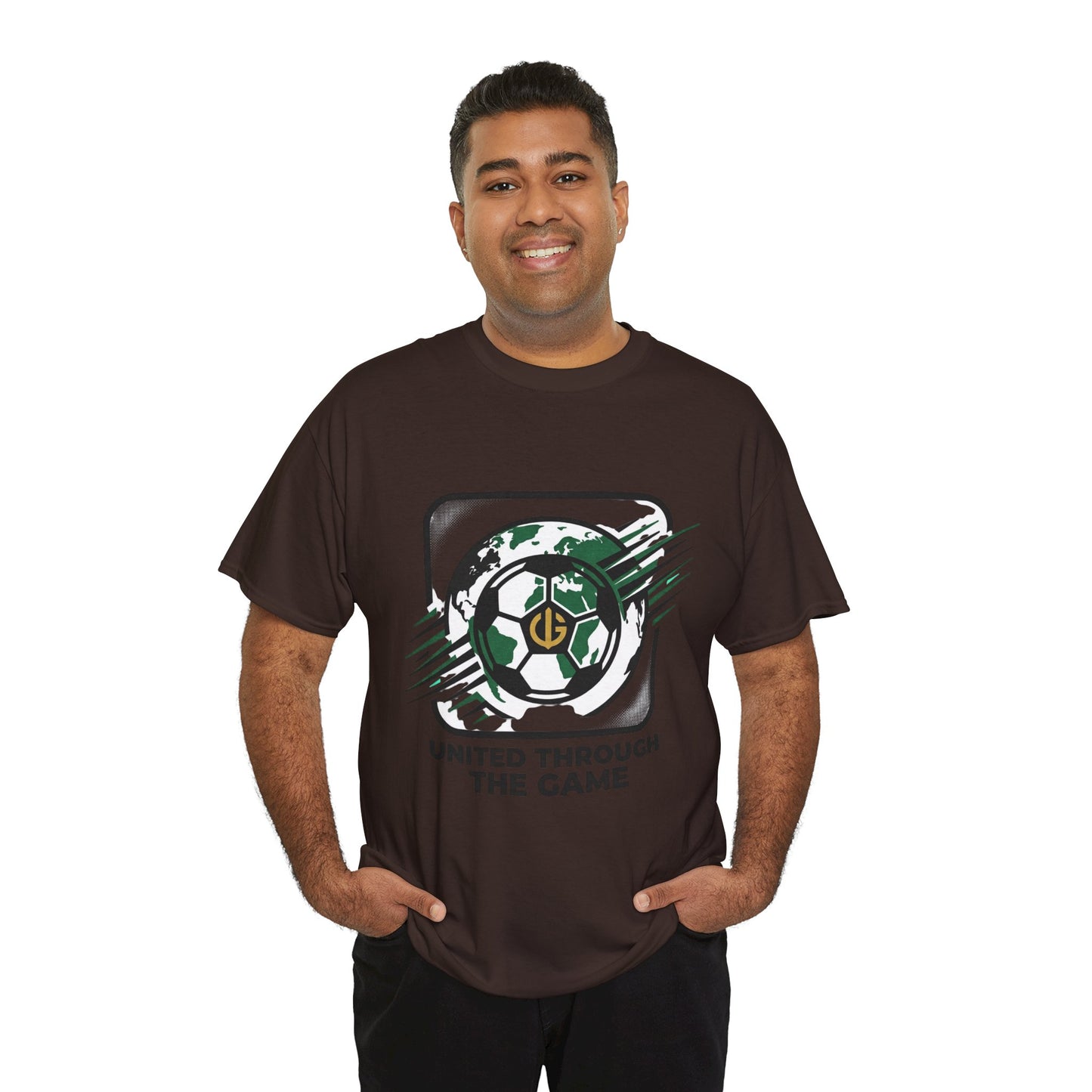 Soccer T-Shirt — "United Through the Game" Graphic Tee