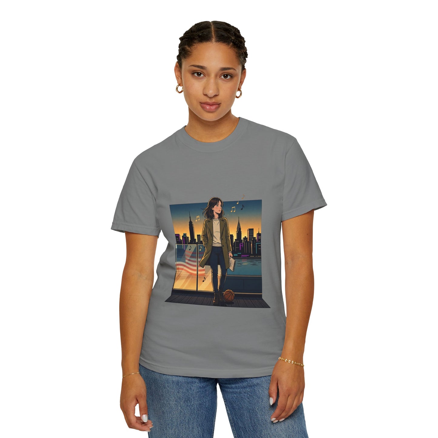 GLOBAL ENERGY: HER CITY, HER STORY— City Sunset Graphic T-Shirt