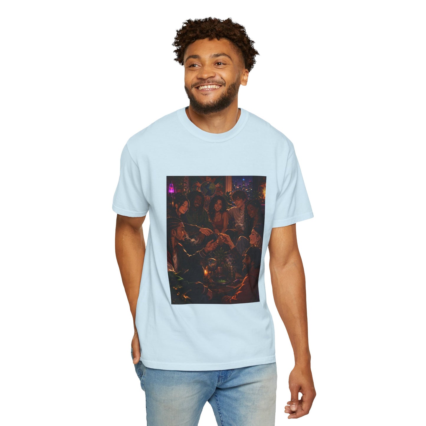OUR MEMORIES - Vintage Night Party Scene T-Shirt