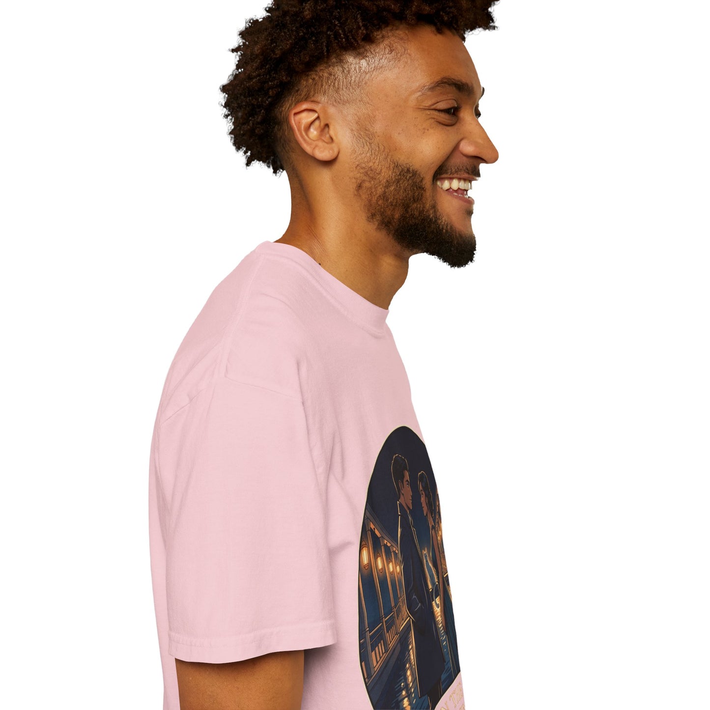 Romantic Night Stroll T-Shirt — "Even in the Quiet... We Shine" Graphic Tee