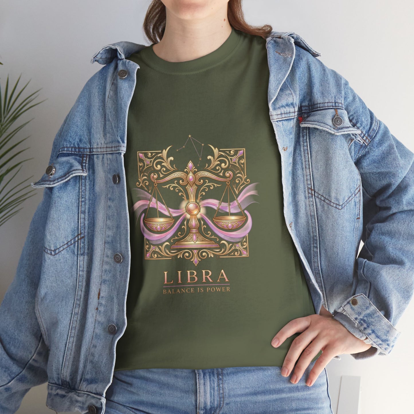 Libra Scales T‑Shirt — Zodiac Balance Is Power Tee