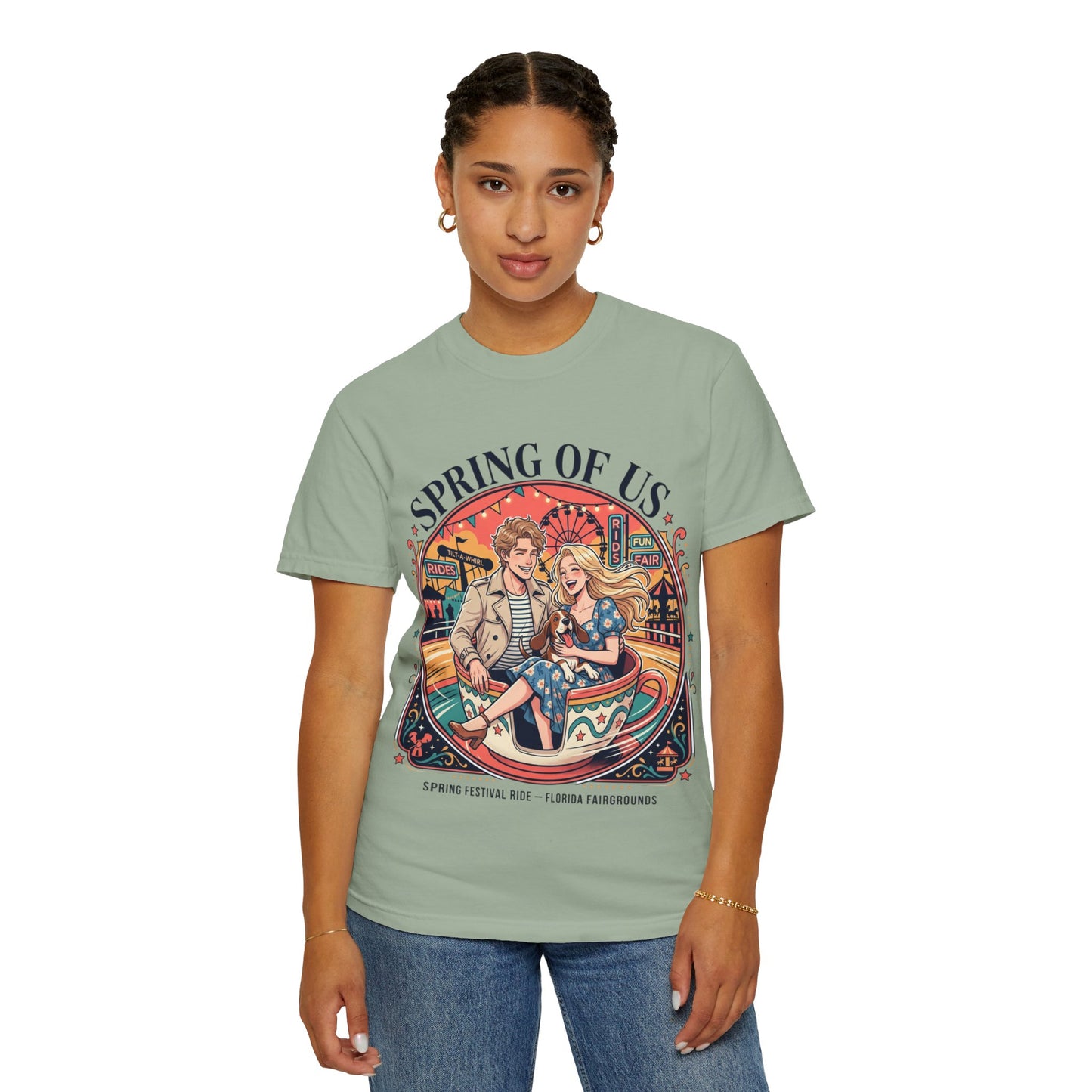 Spring of Us T-Shirt — Retro Carnival Couple Tee (Spring Festival Concert)
