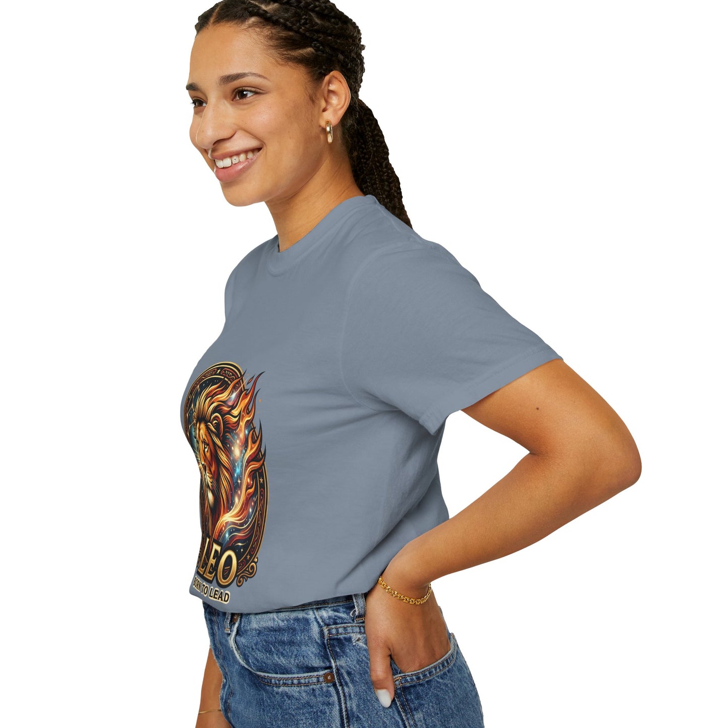 Leo 'Born to Lead' T-Shirt — Bold Zodiac Lion Graphic Tee