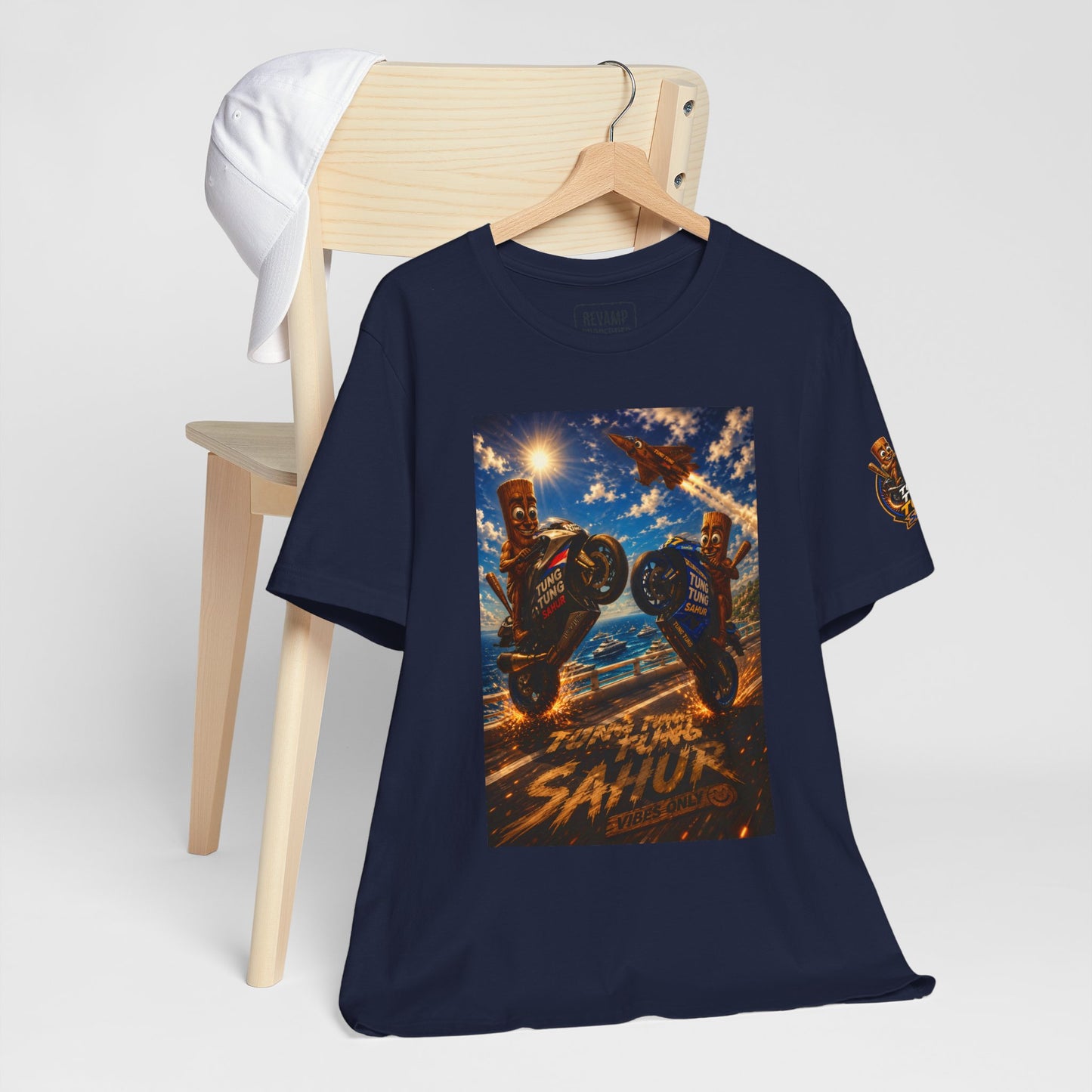 Motorcycle Stunt Tee — Sahara Riders Graphic T-Shirt