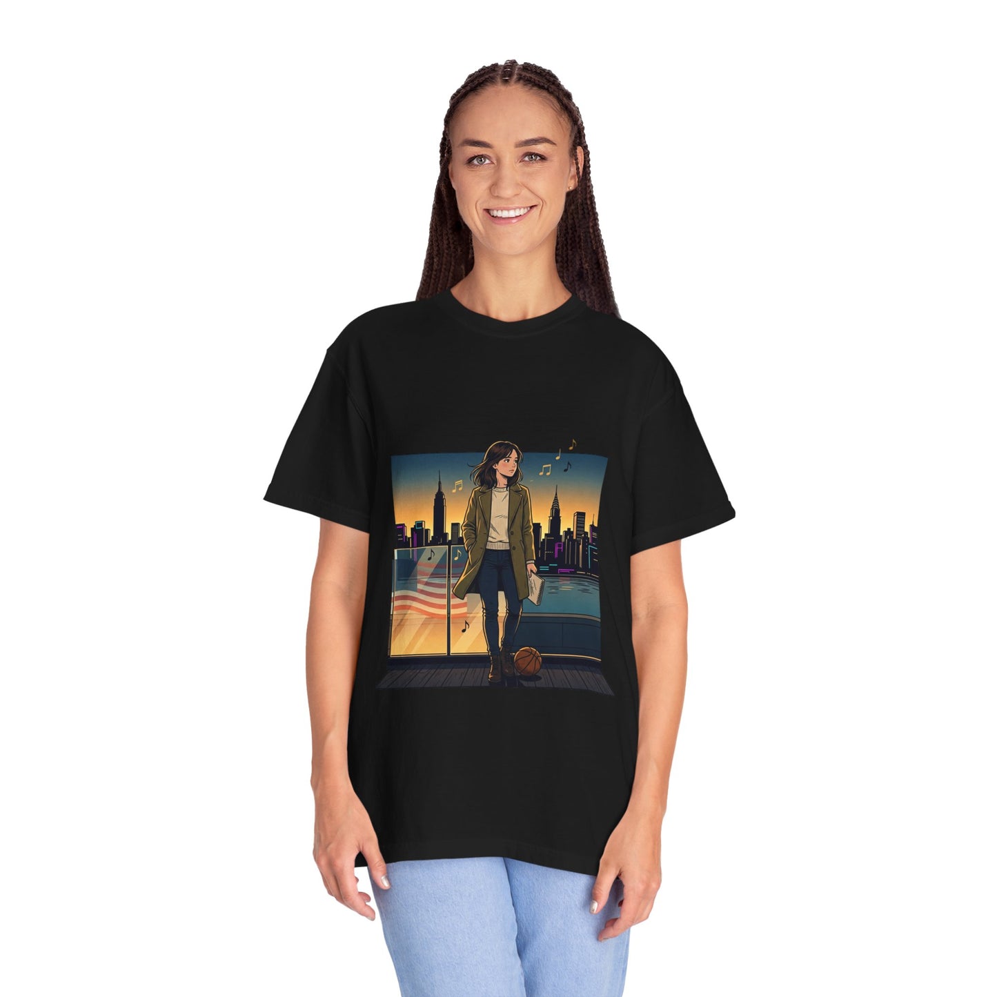 GLOBAL ENERGY: HER CITY, HER STORY— City Sunset Graphic T-Shirt