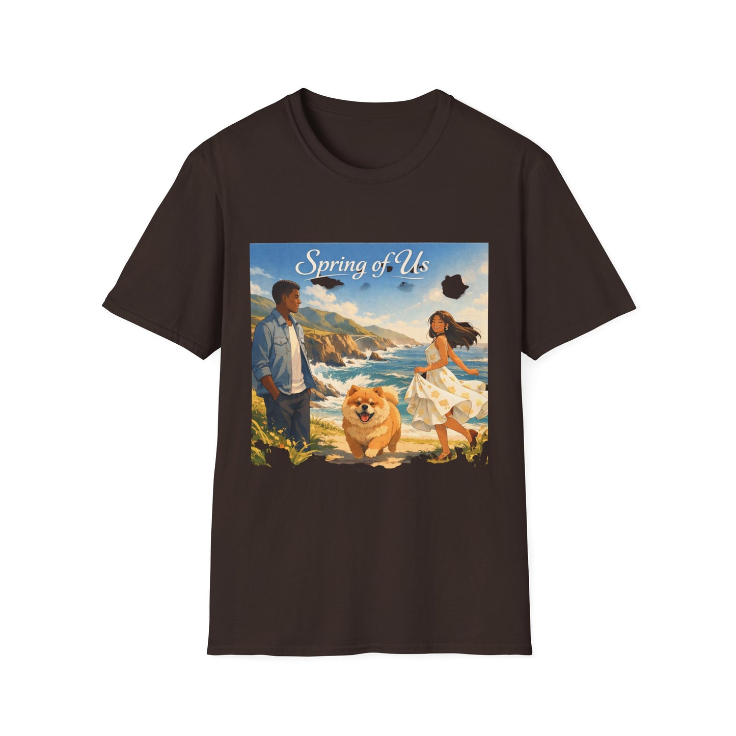 Spring of Us T-Shirt — Romantic Coastal Illustration Tee