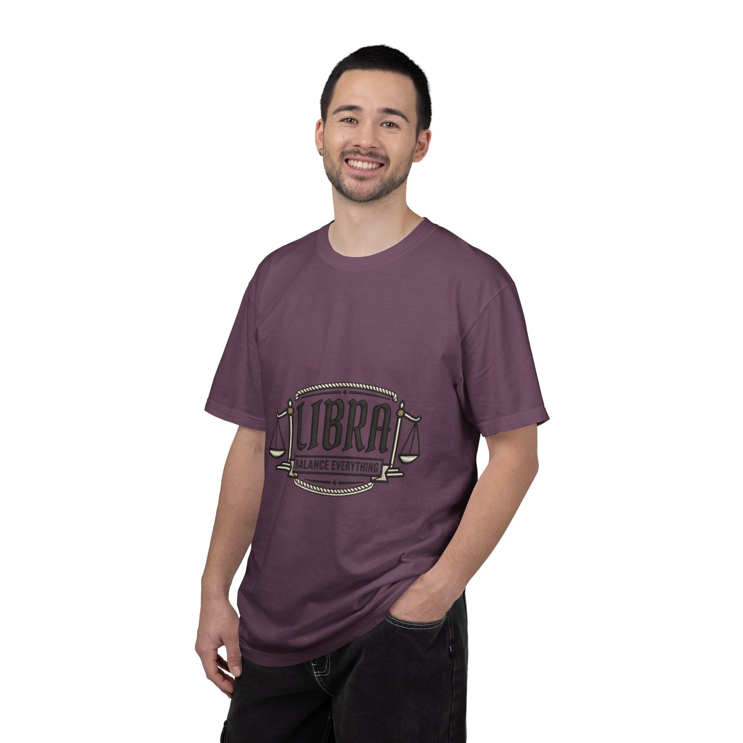 Libra Zodiac T-Shirt — "Balance Everything" Scales Design