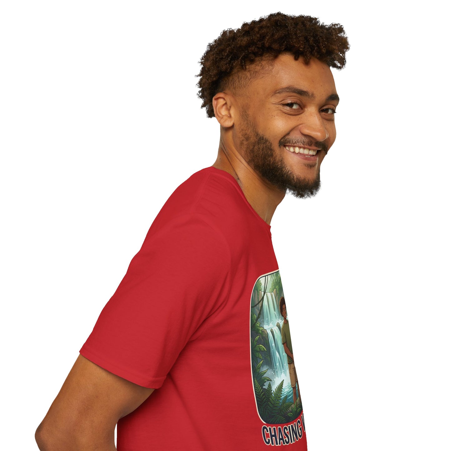 Chasing Waterfalls T-Shirt — Couple Adventure Graphic Tee