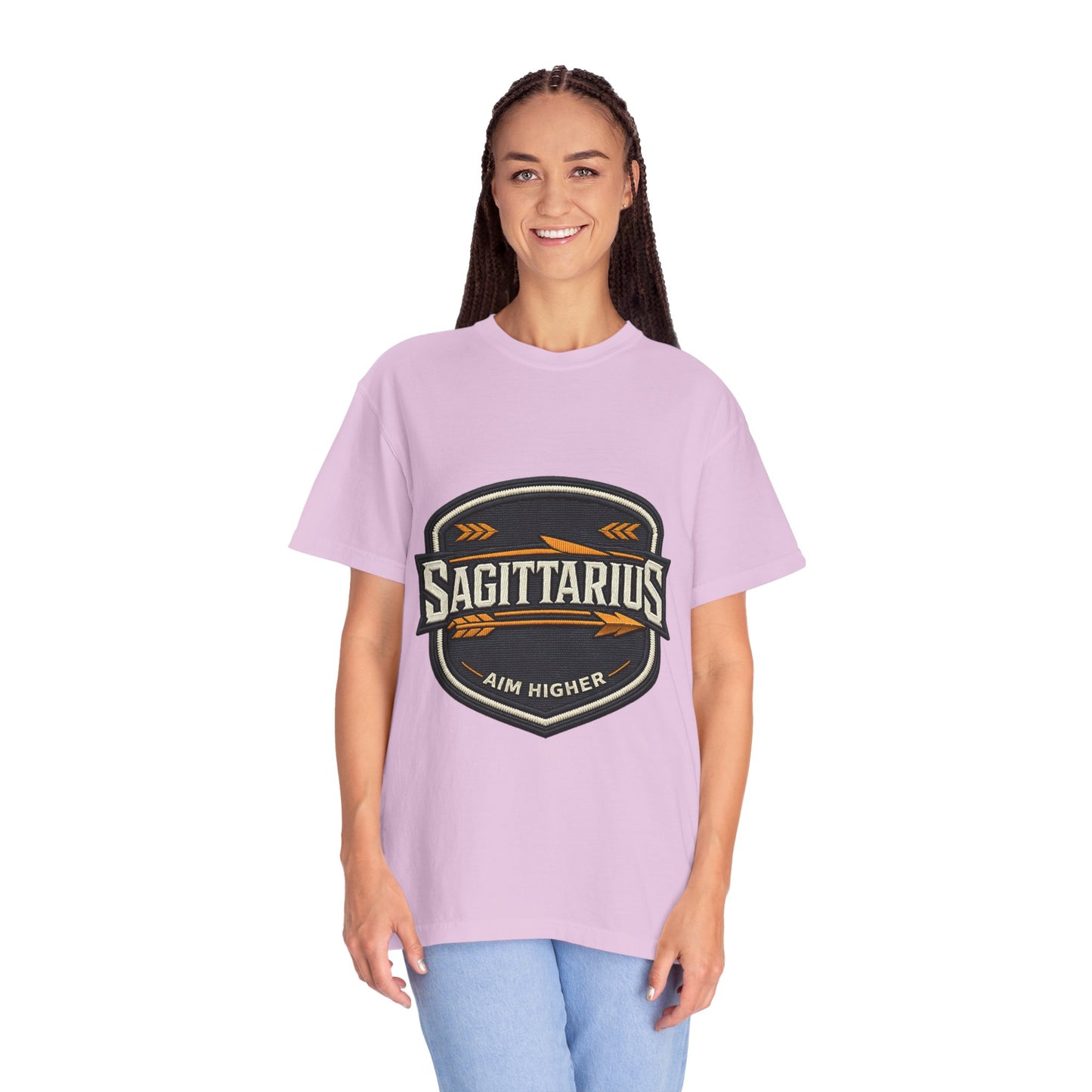 Sagittarius 'Aim Higher' T‑Shirt — Zodiac Archer Graphic Tee