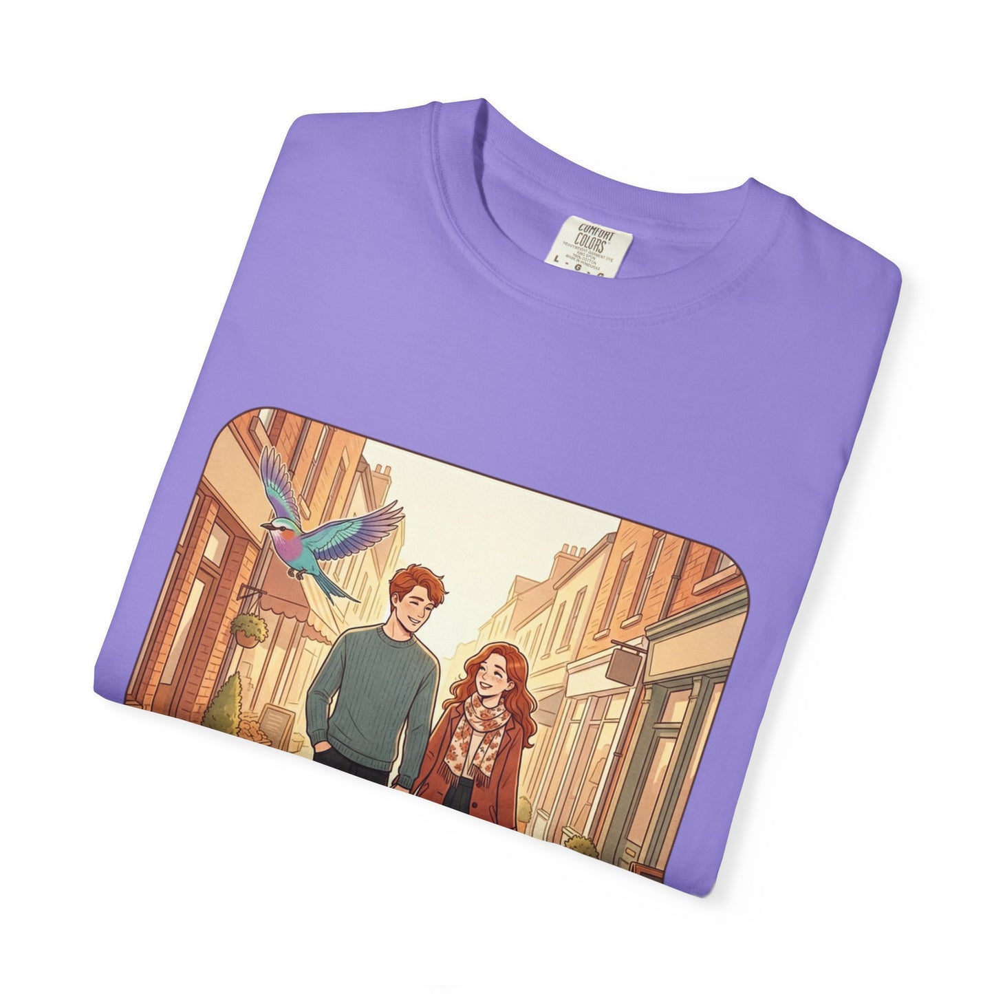 Romantic Stroll T-Shirt — “It’s the little moments” Couple Illustration Tee