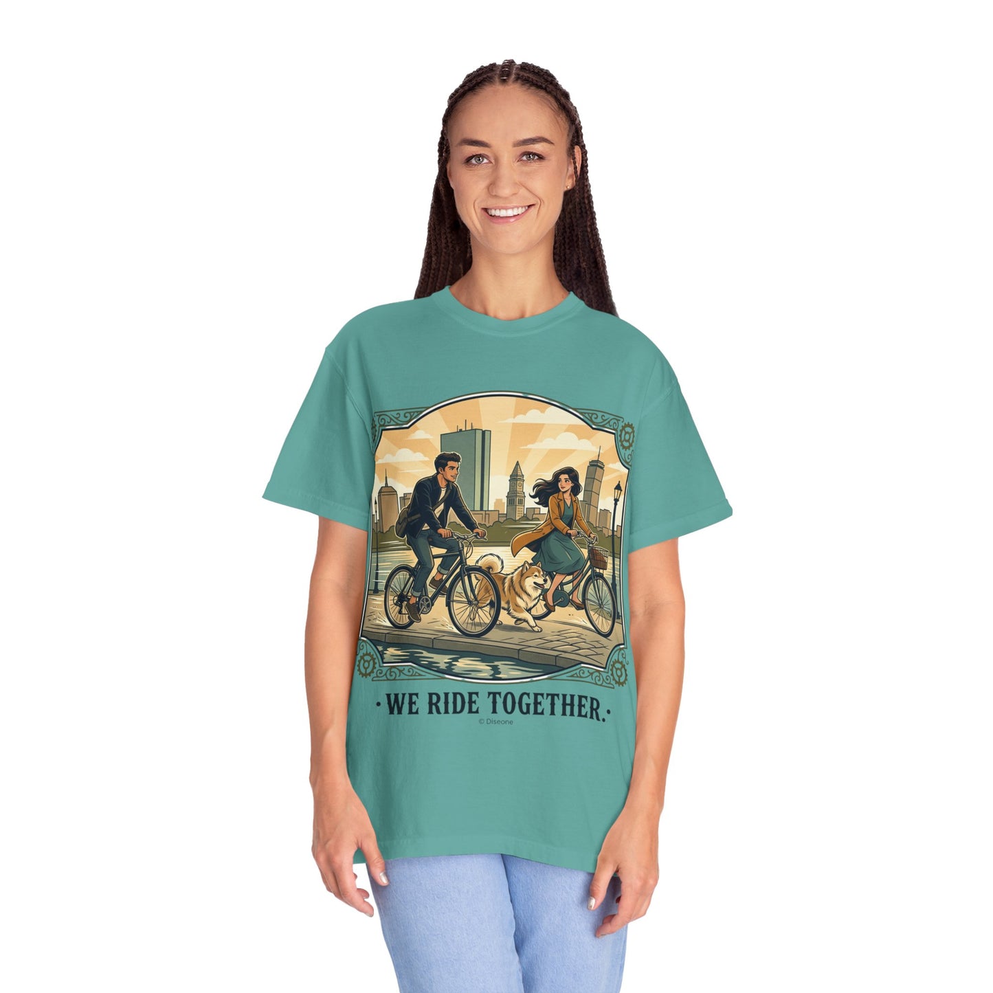 We Ride Together Bicycle Couple T-Shirt