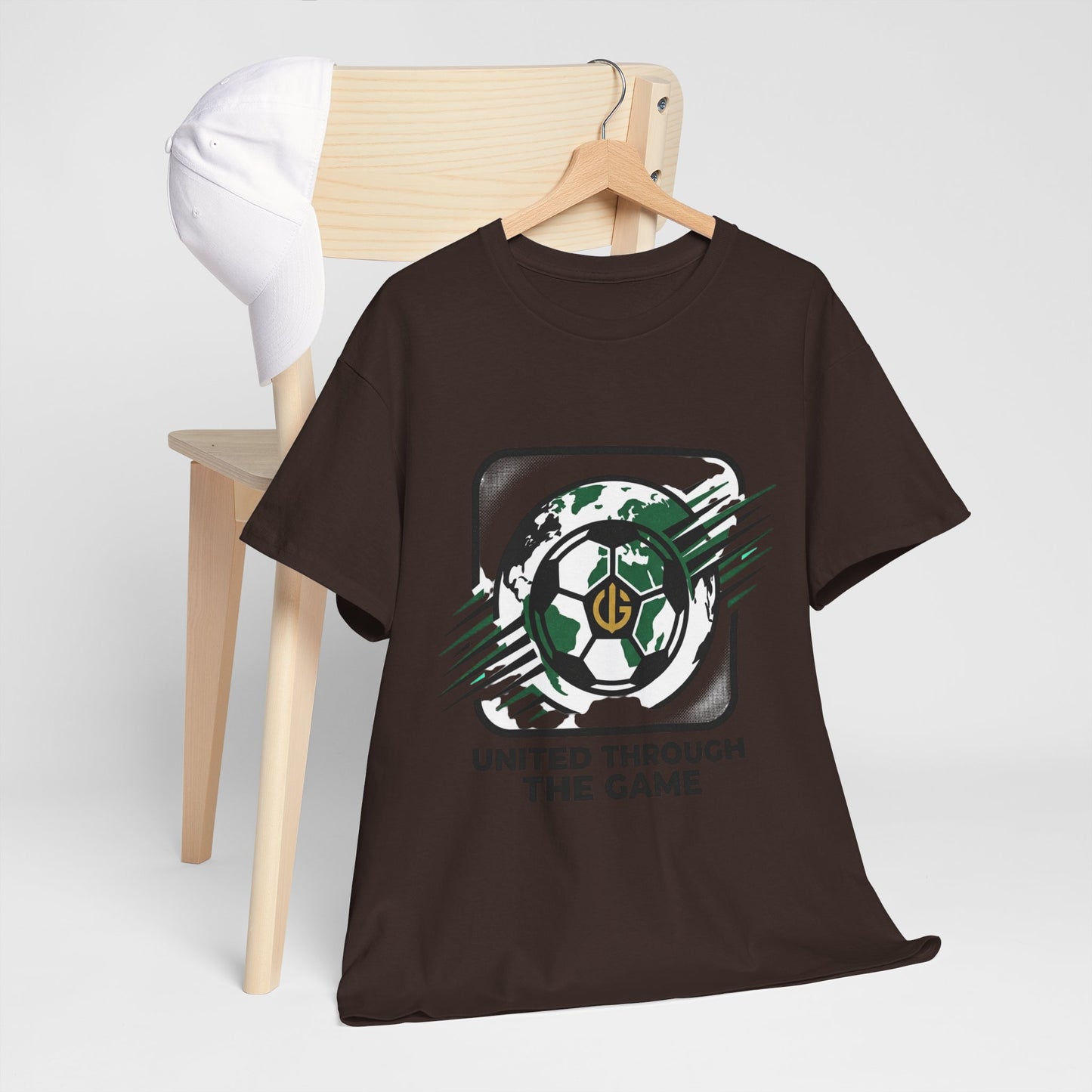 Soccer T-Shirt — "United Through the Game" Graphic Tee
