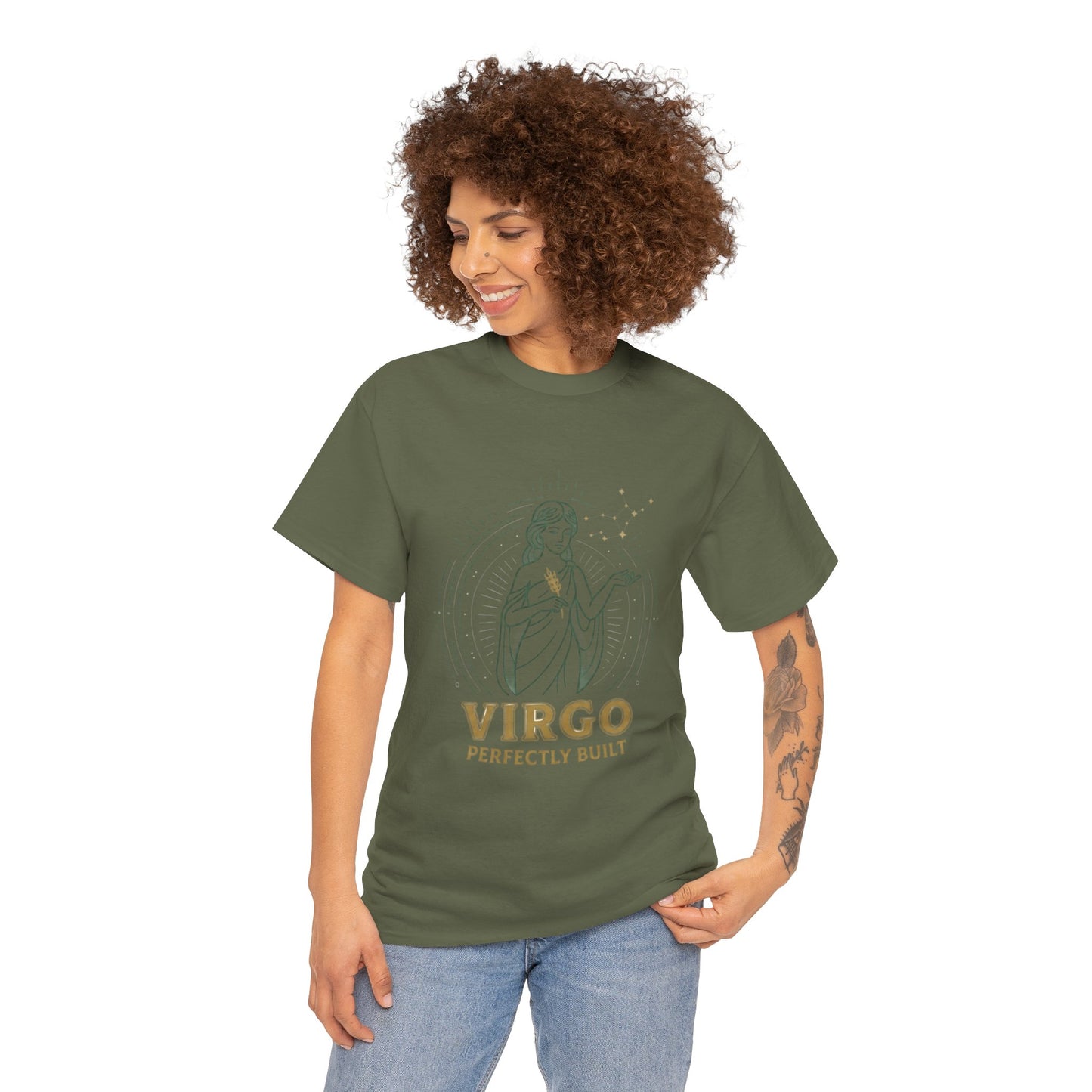 Virgo 'Perfectly Built' Zodiac T-Shirt — Astrology Graphic Tee