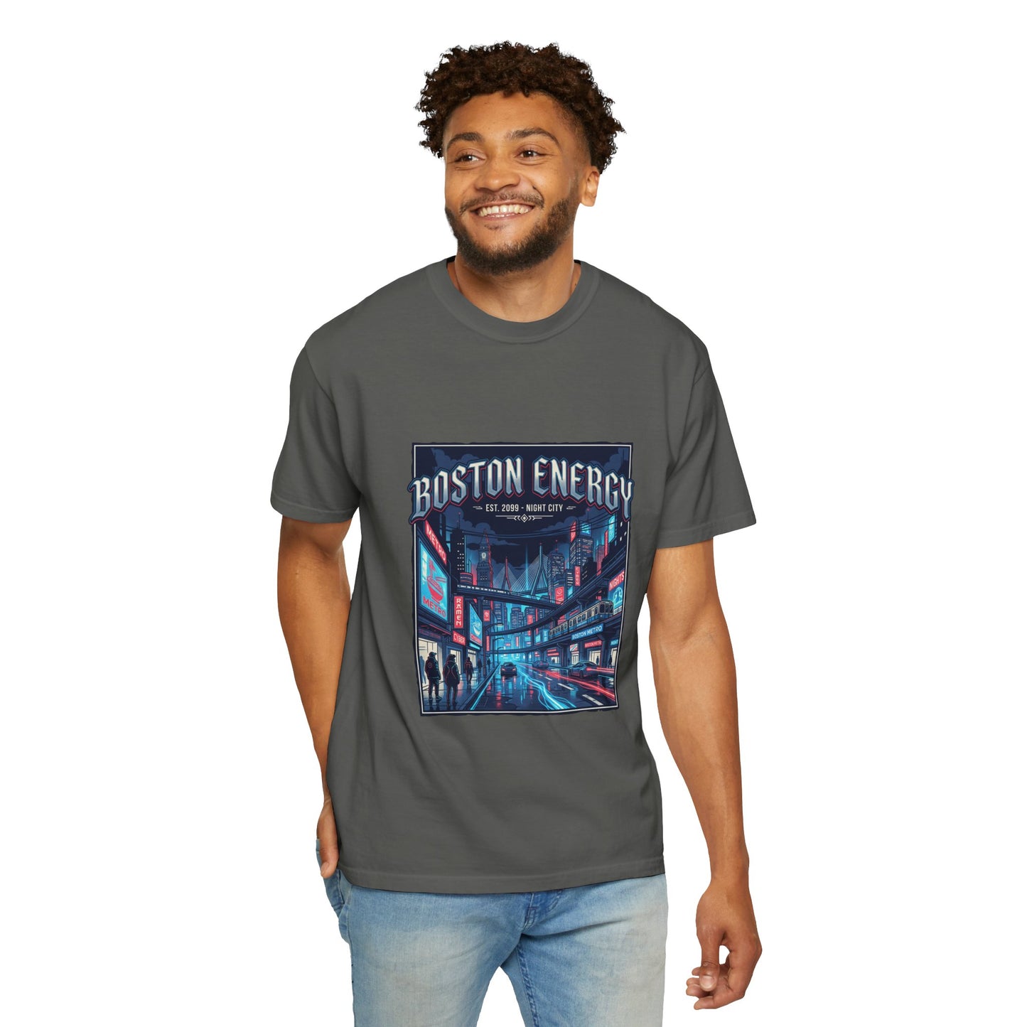 Boston Energy Graphic T-Shirt — Neon City Streetwear
