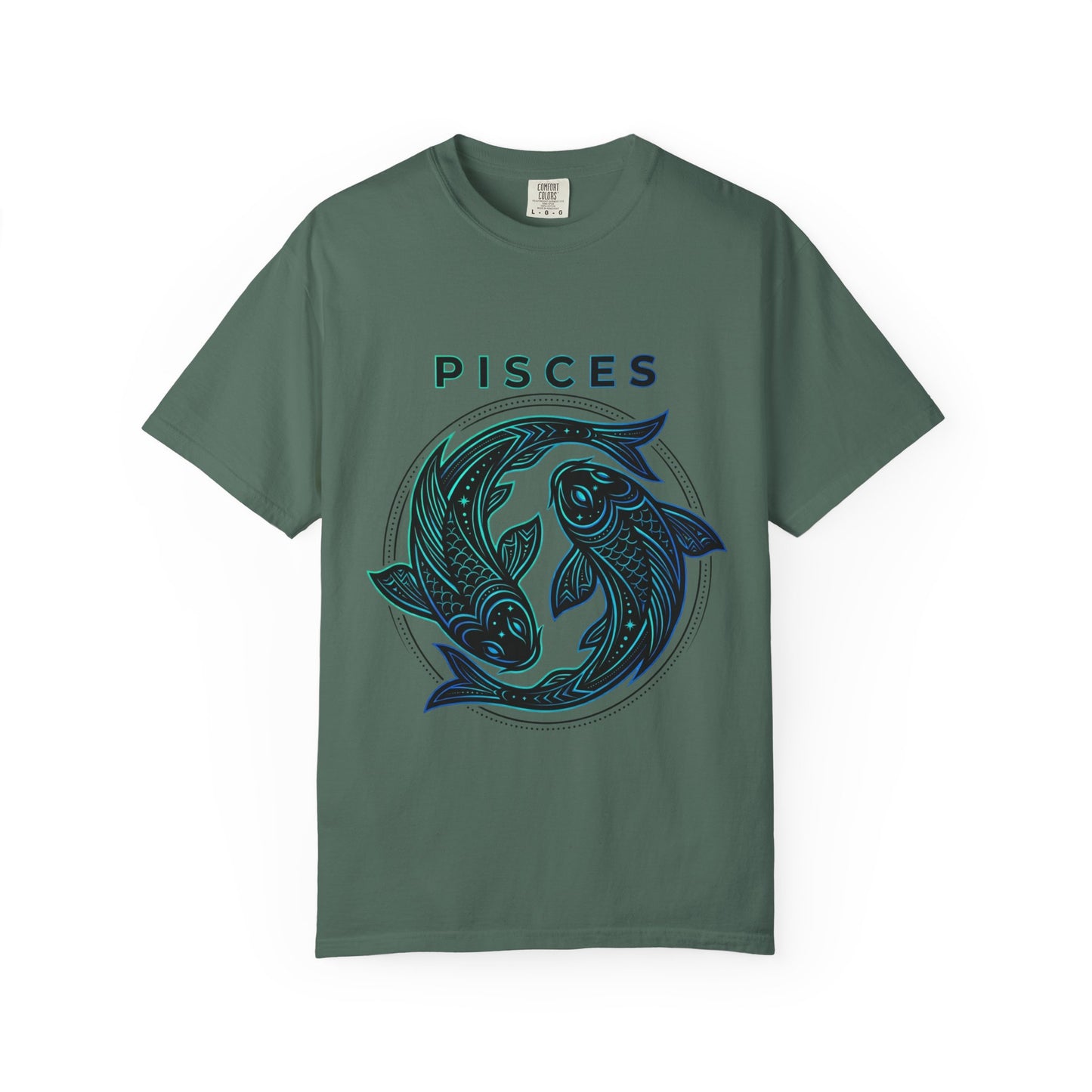 Pisces Zodiac T-Shirt — Artistic Twin Fish Astrology Tee