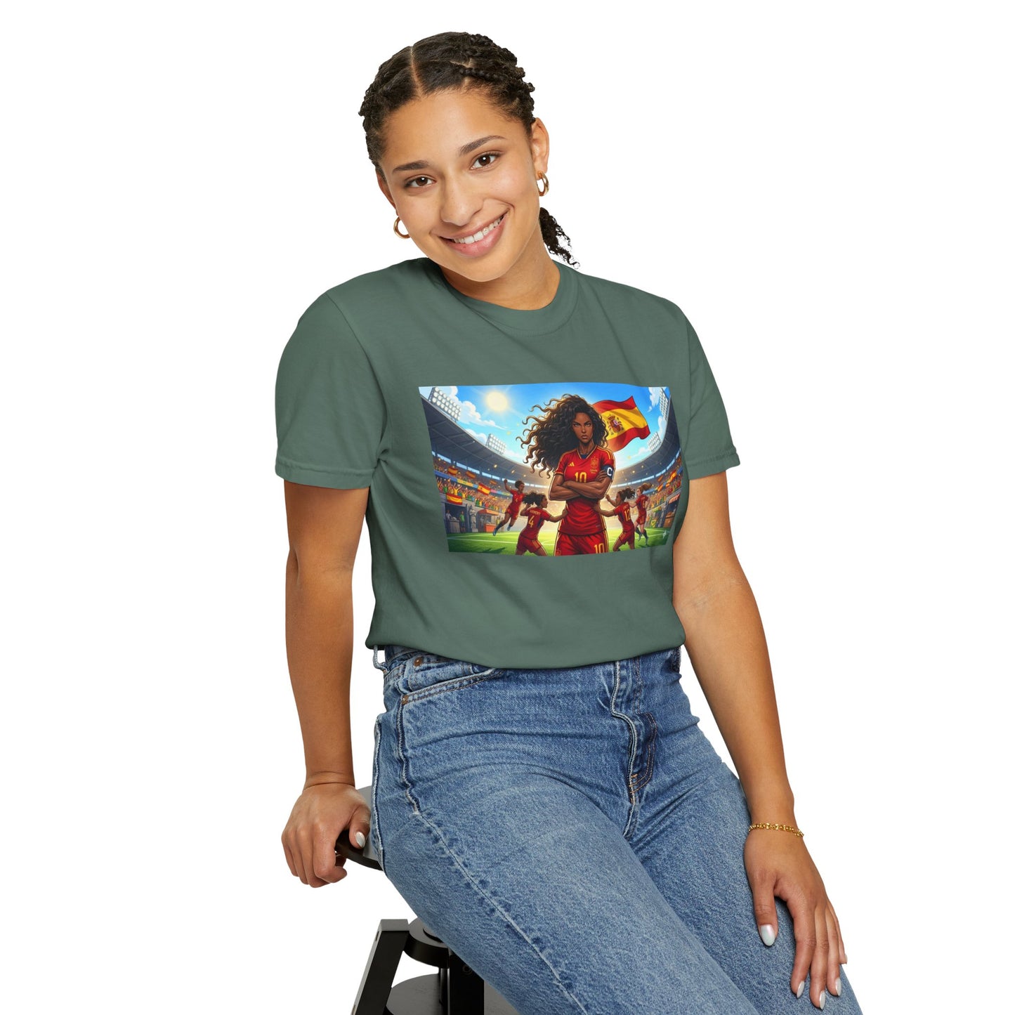 Spain – Female Soccer Champion - Stadium Graphic T-Shirt