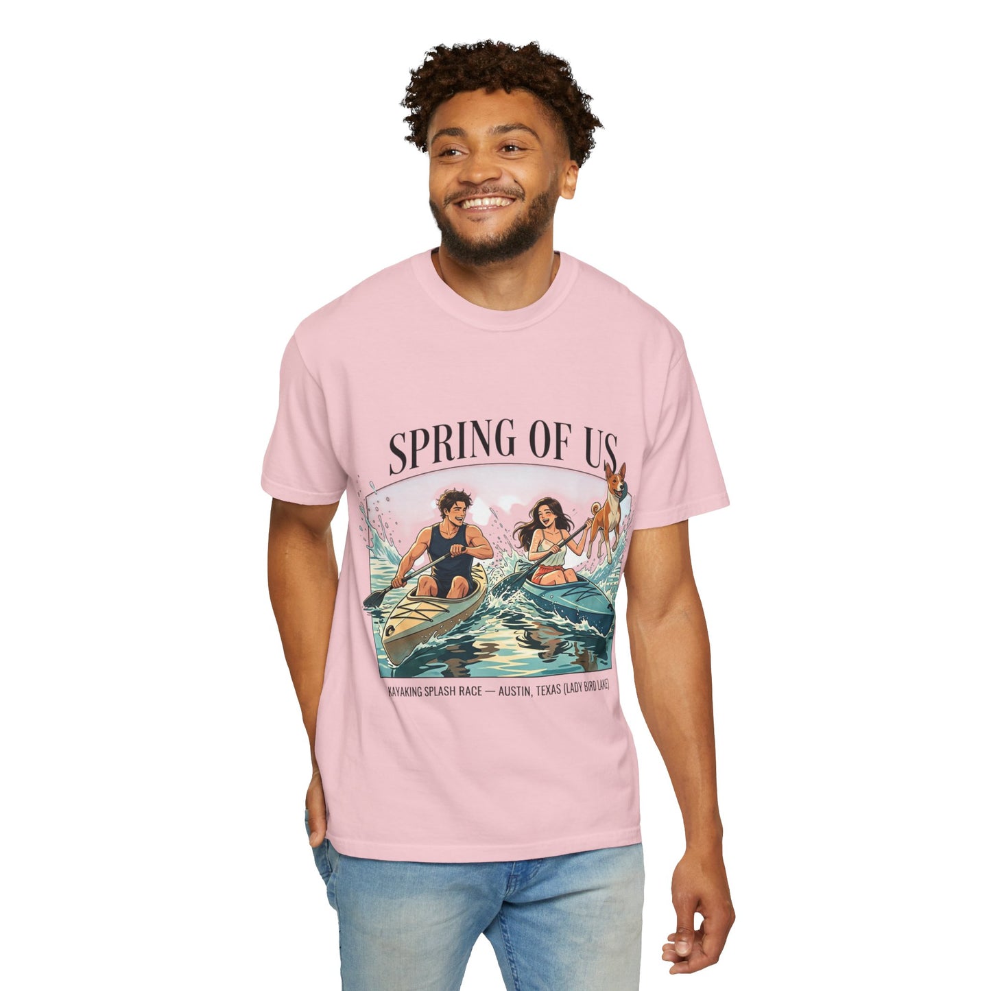 Spring of Us Kayaking T-Shirt — Retro Outdoor Adventure Tee