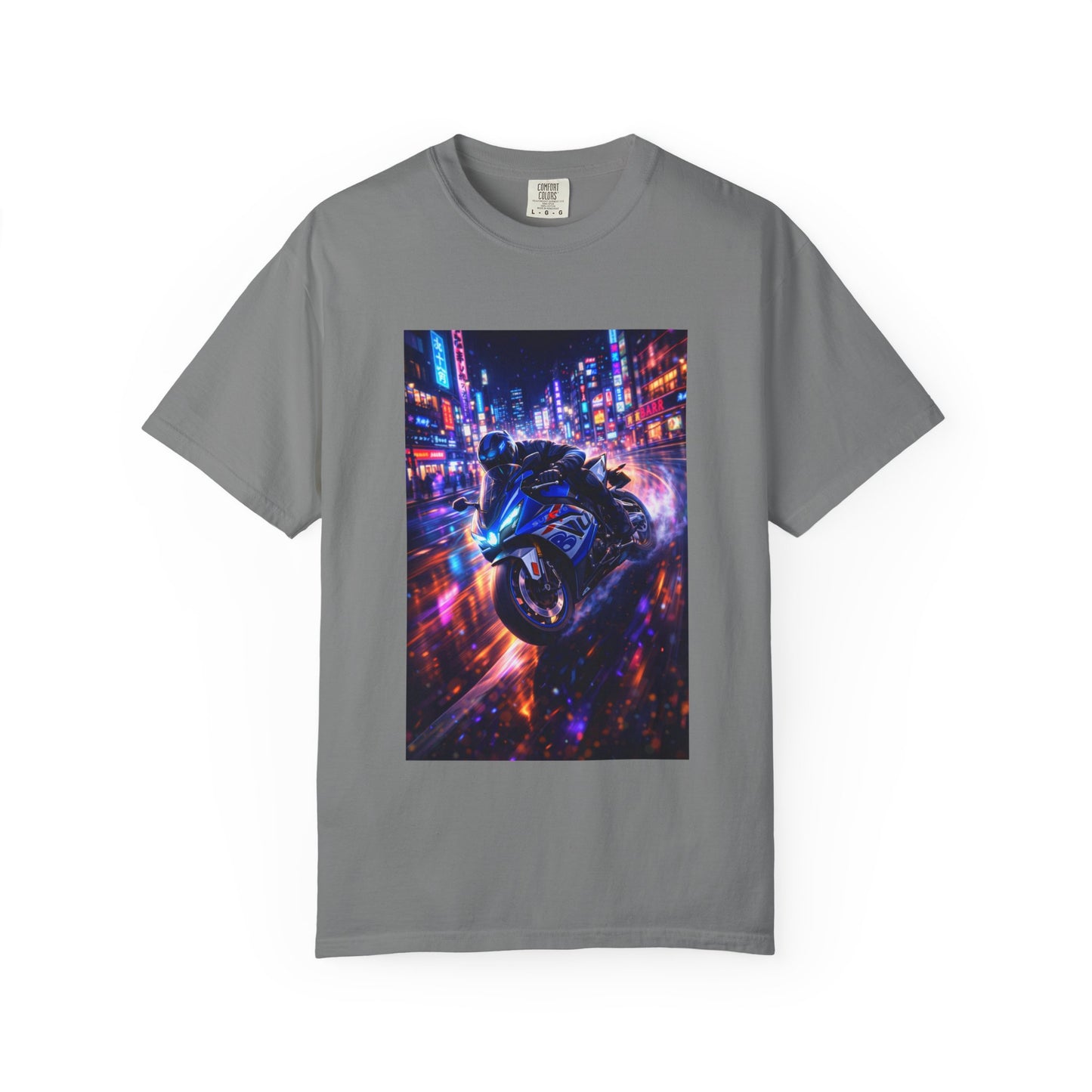 Suzuki GSX-R1000-NEON NIGHT RUN -  T-Shirt — Neon Night Rider Graphic Tee
