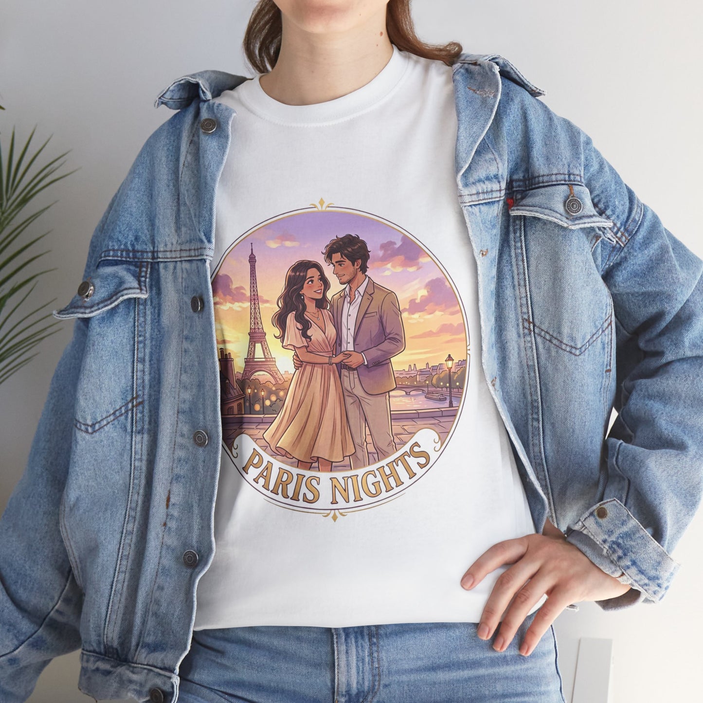 Paris Nights T-Shirt — Romantic Eiffel Tower Couple Tee