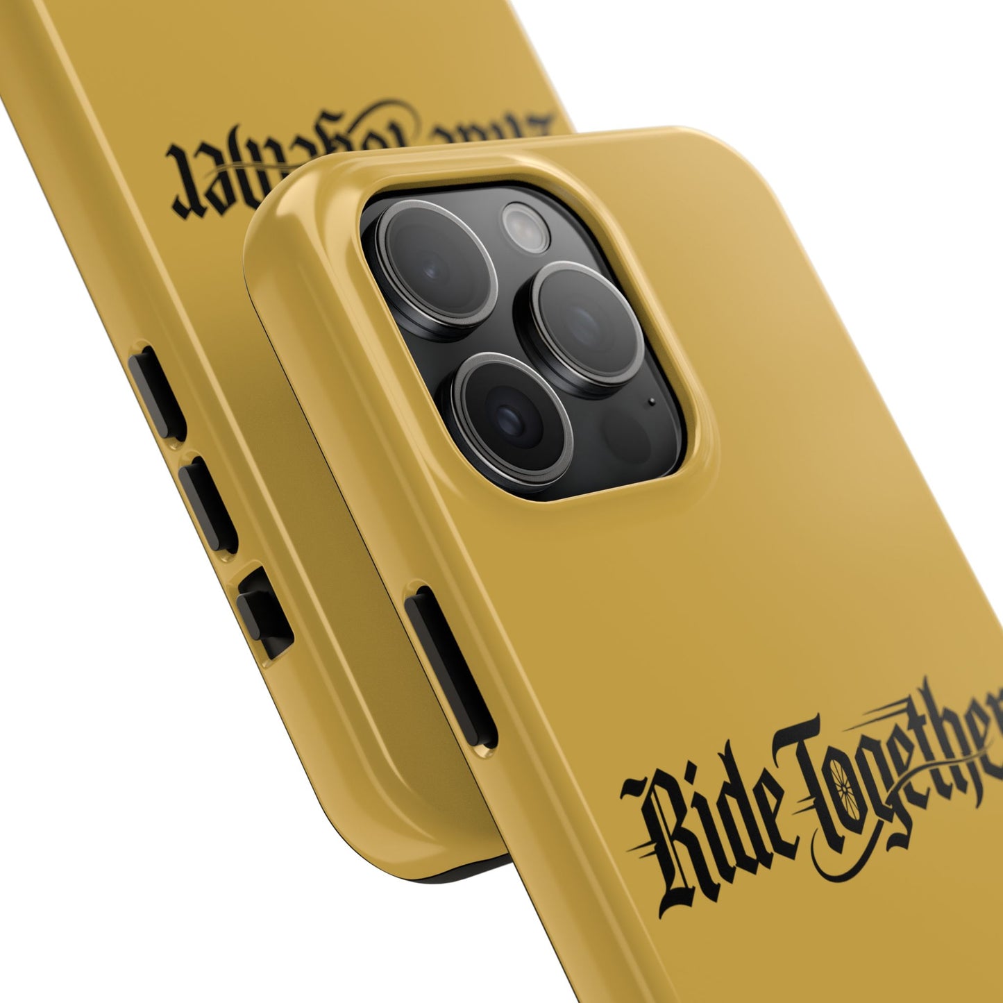 Ride Together Tough Phone Case — Durable Retro Script Protective Cover