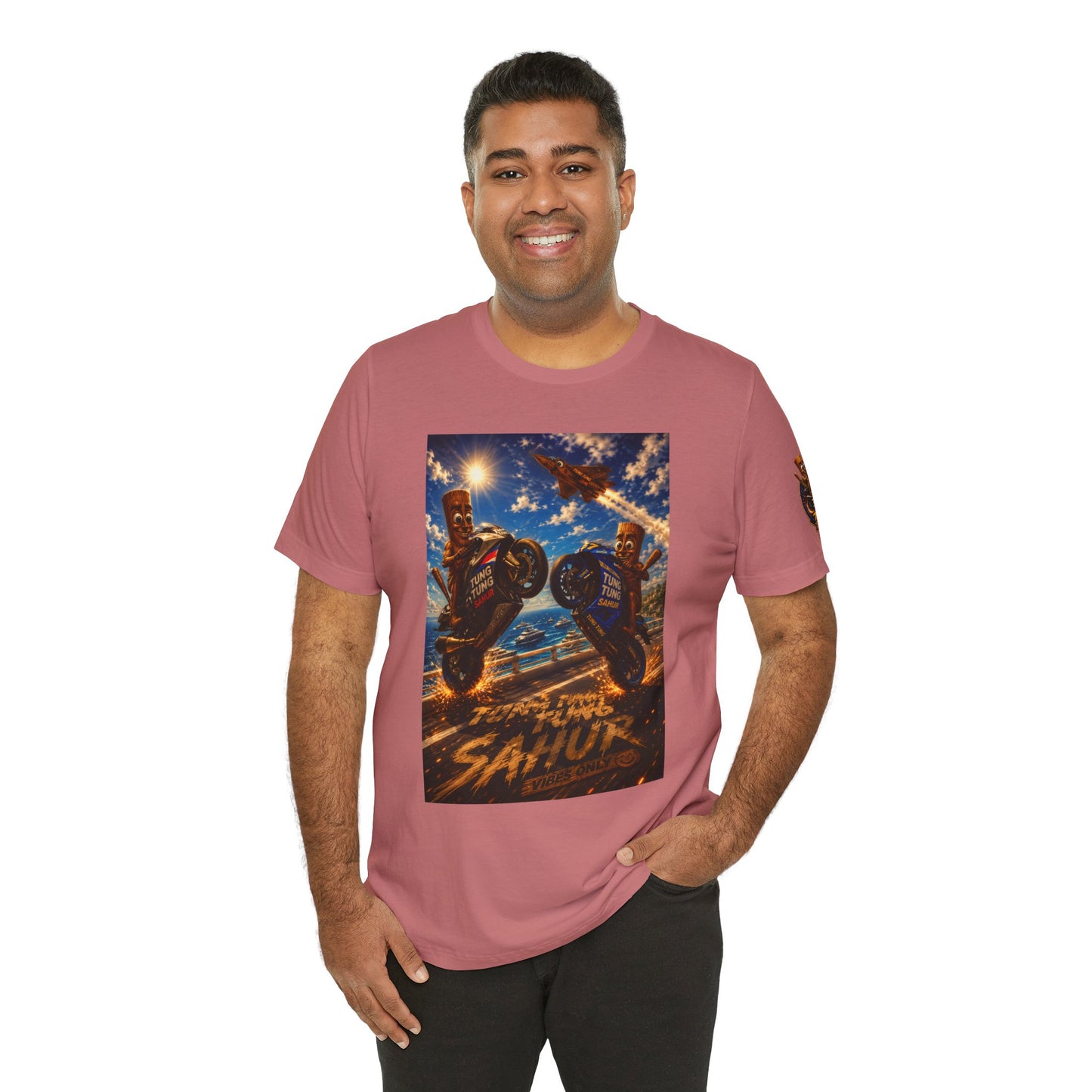 Motorcycle Stunt Tee — Sahara Riders Graphic T-Shirt