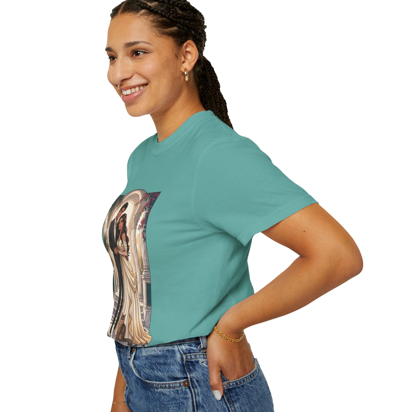 Romantic Vintage Wedding Portrait T-Shirt — "In Every Lifetime, I'd Find You"