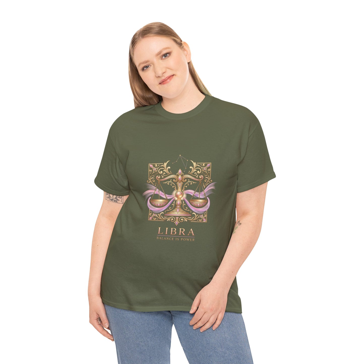 Libra Scales T‑Shirt — Zodiac Balance Is Power Tee