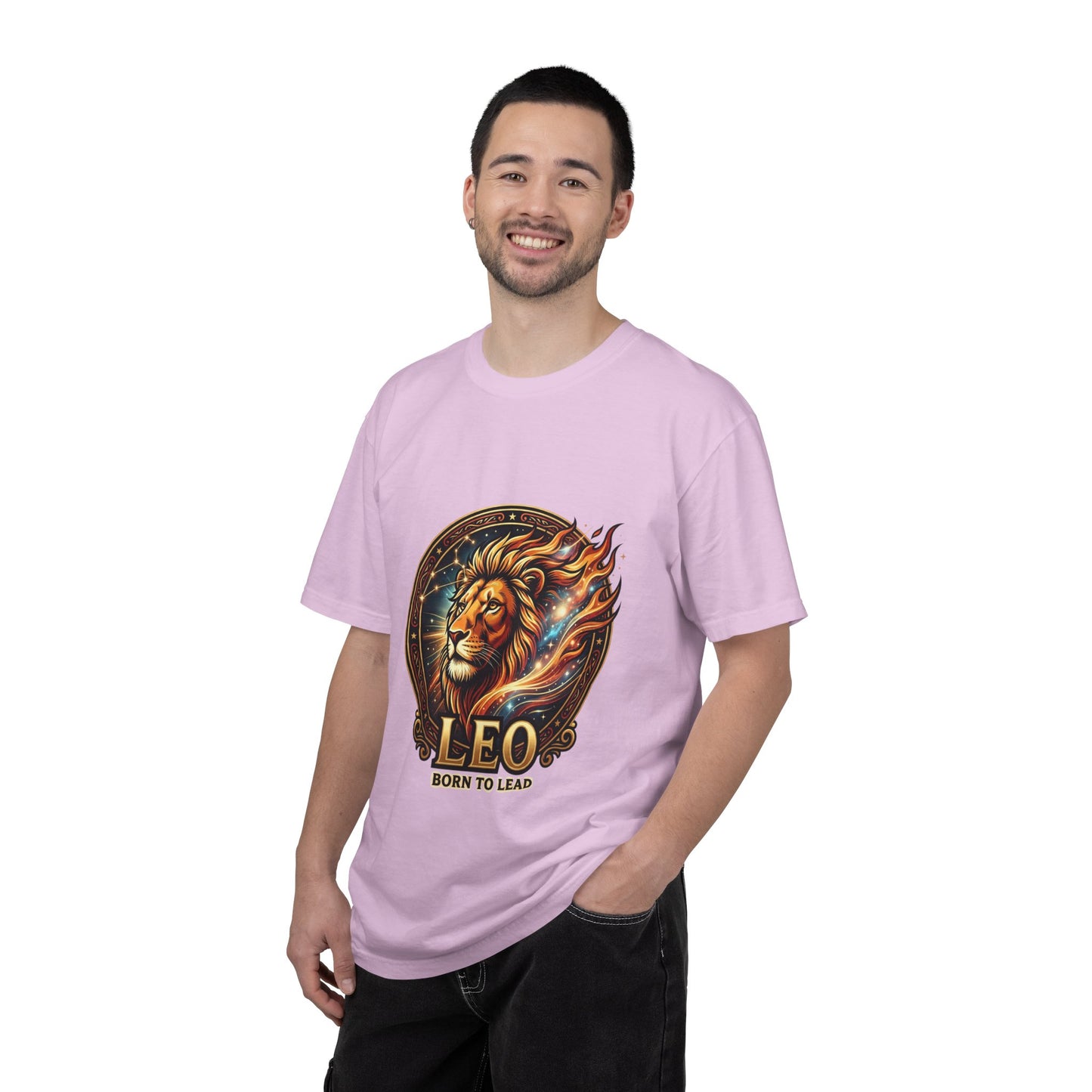 Leo 'Born to Lead' T-Shirt — Bold Zodiac Lion Graphic Tee