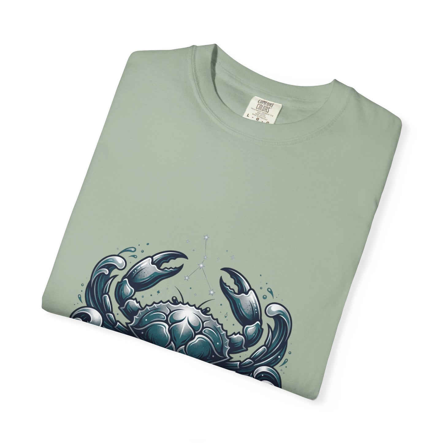 Cancer Zodiac T-Shirt — Stylized Crab Astrological Tee