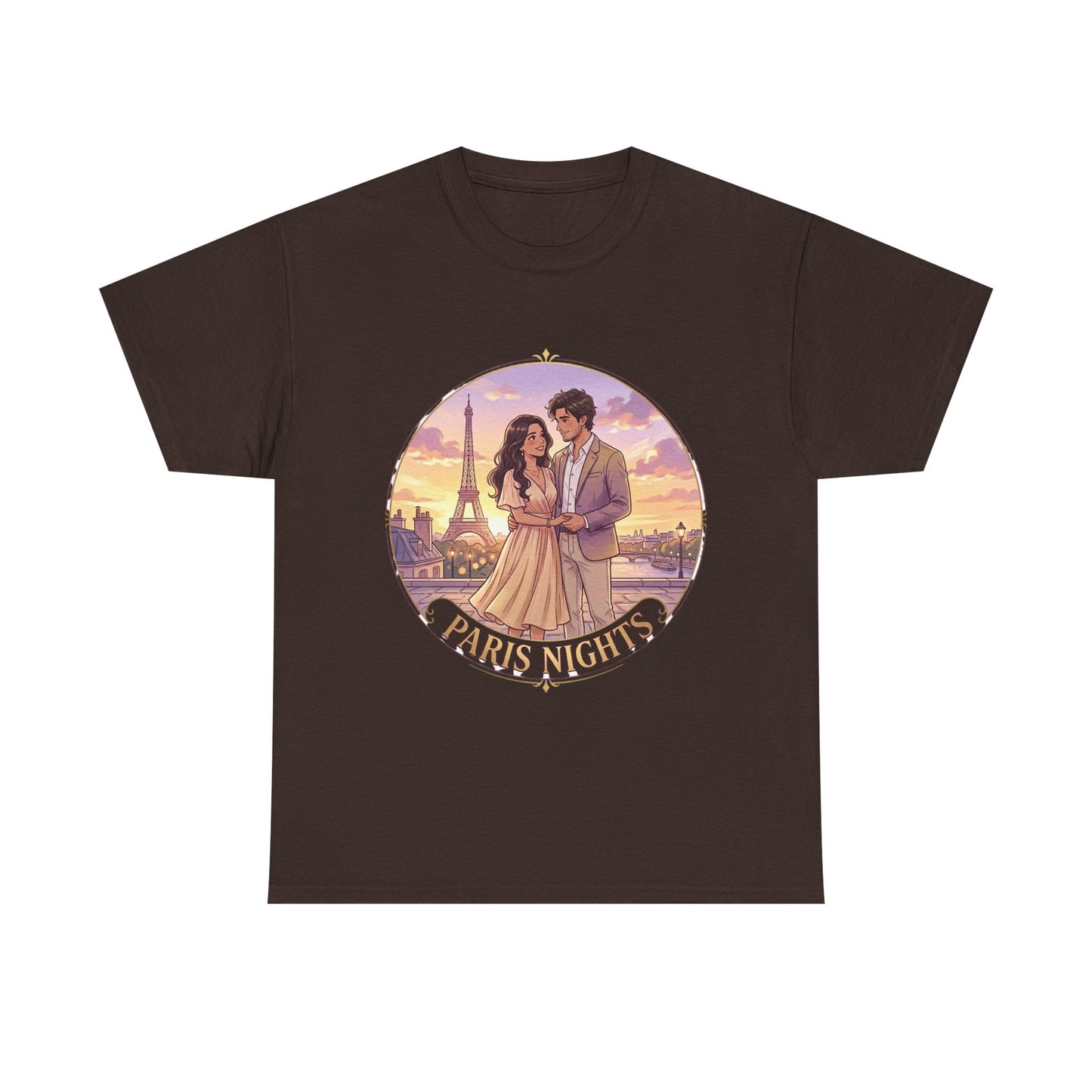 Paris Nights T-Shirt — Romantic Eiffel Tower Couple Tee