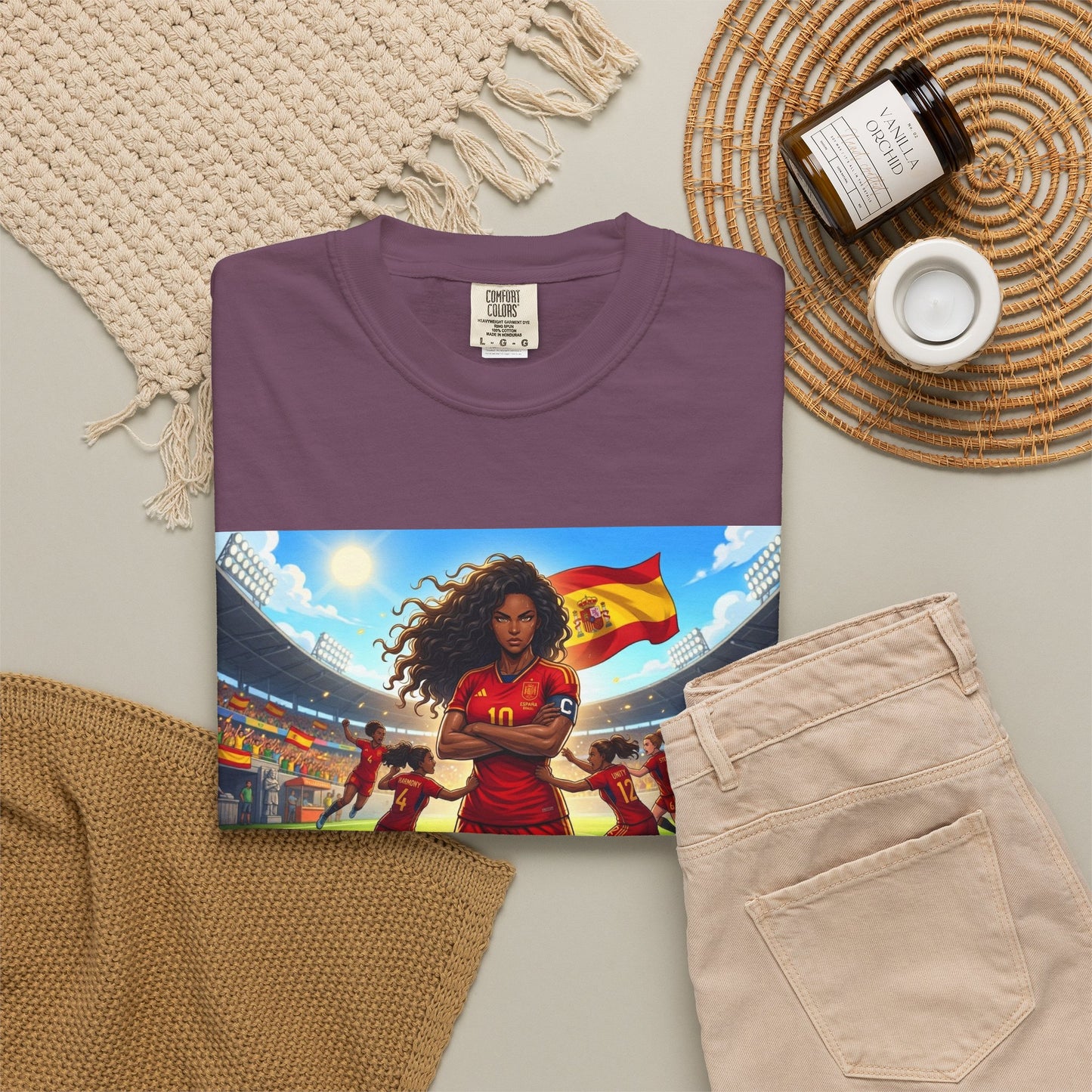 Spain – Female Soccer Champion - Stadium Graphic T-Shirt